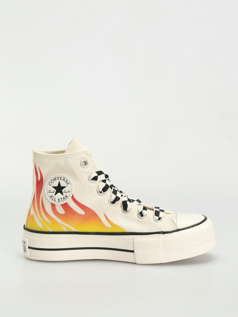 Tenisky Converse Chuck Taylor All Star Lift Hi Wmn (flames/off white)