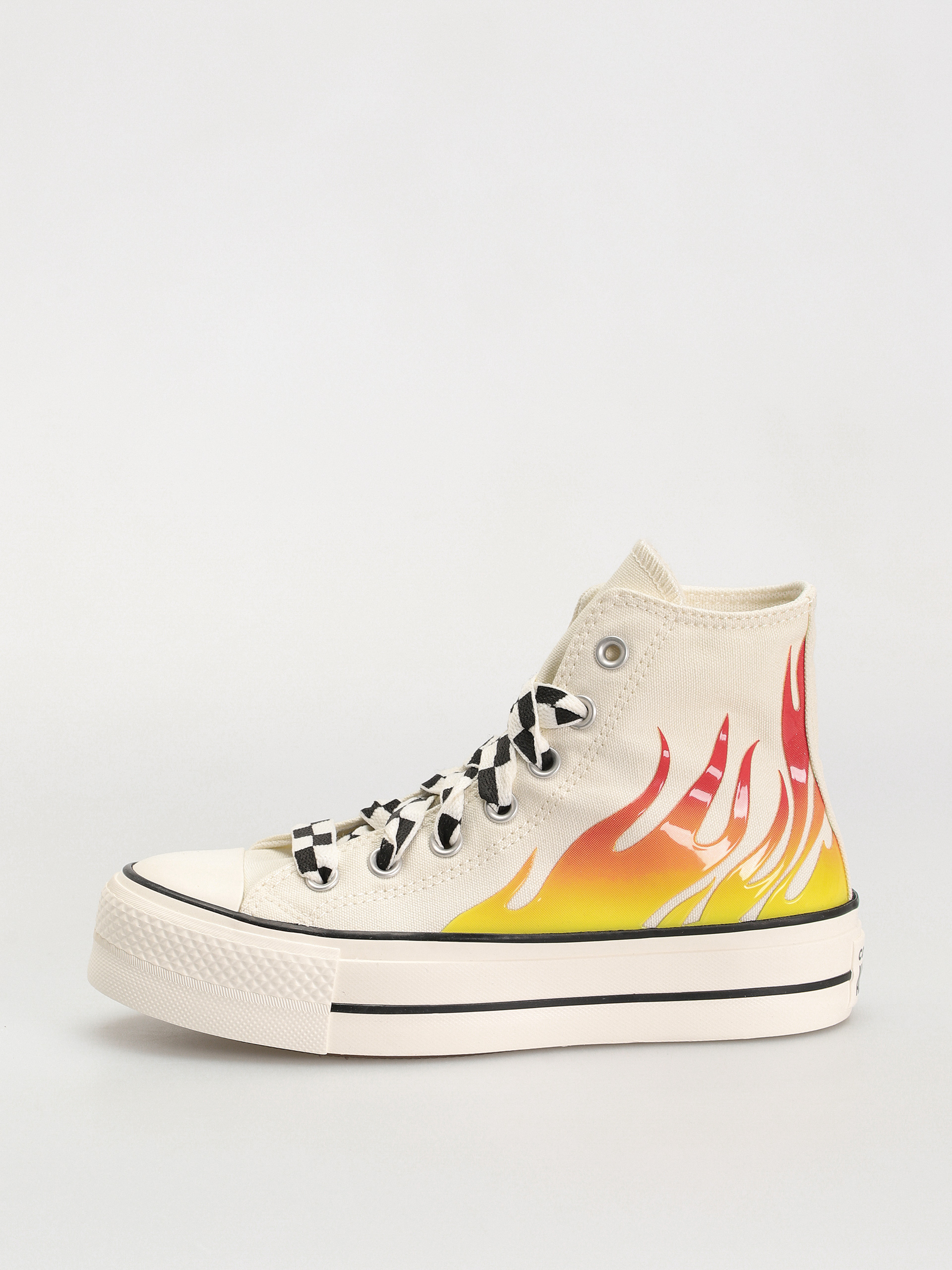 Tenisky Converse Chuck Taylor All Star Lift Hi Wmn (flames/off white)