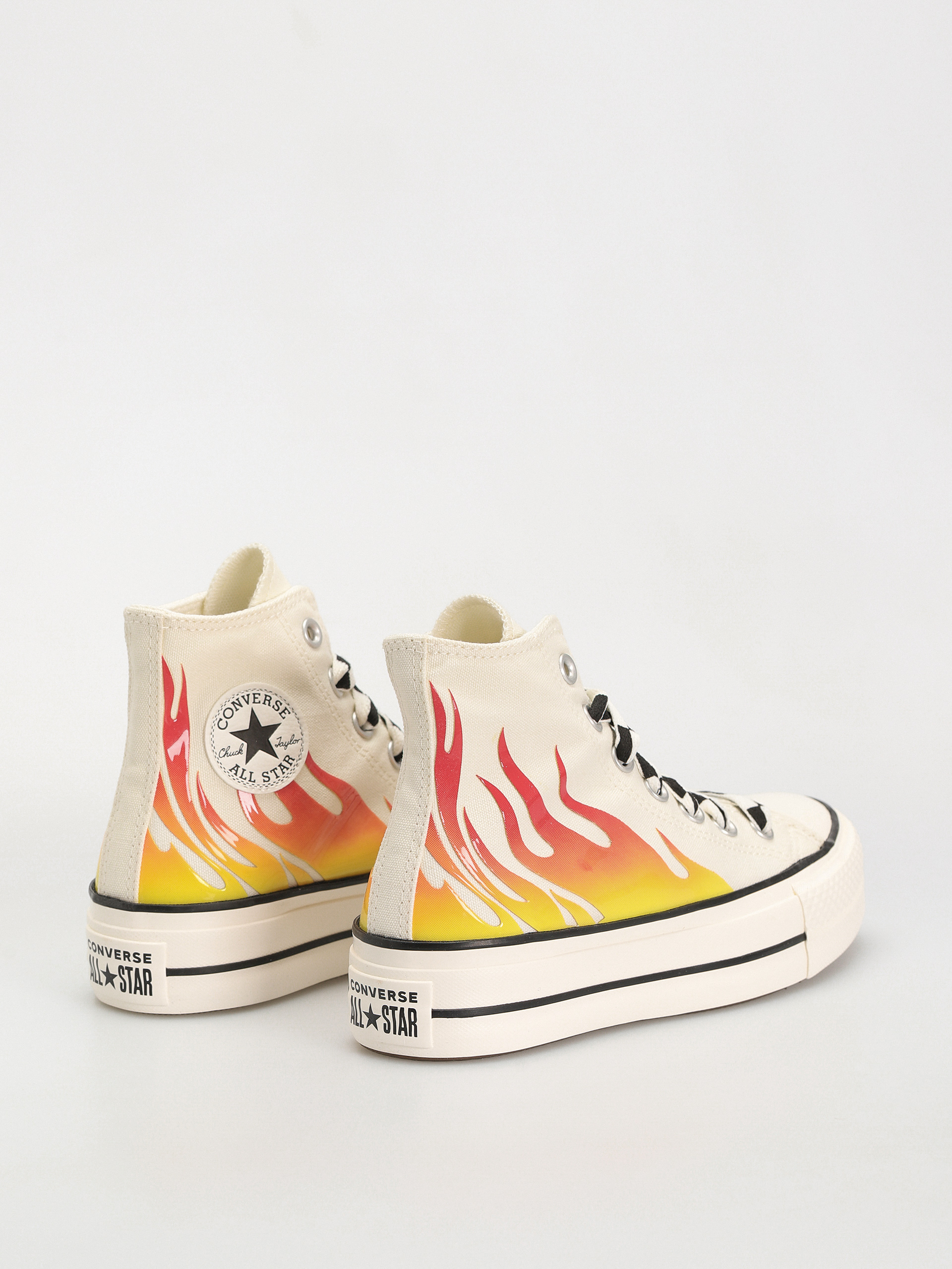 Tenisky Converse Chuck Taylor All Star Lift Hi Wmn (flames/off white)