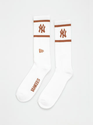 Ponožky New Era MLB Crew New York Yankees (white/toffee)