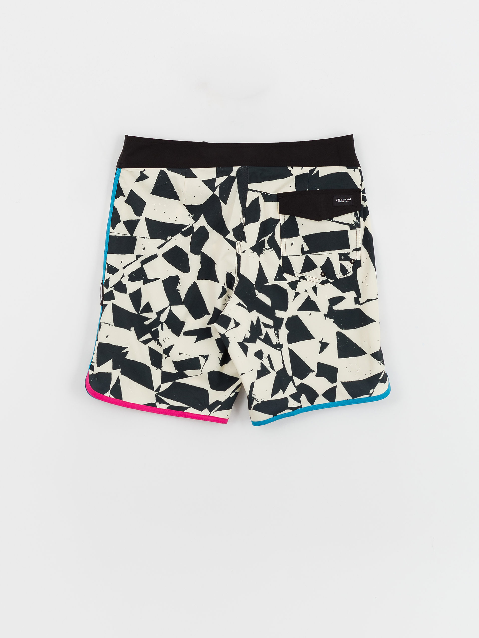 Plážové kraťasy Volcom Lido Print Scallop Mod 19 (black white)
