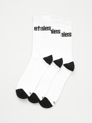 Ponožky Etnies Stencil Icon  Sock 3 Pck (white)