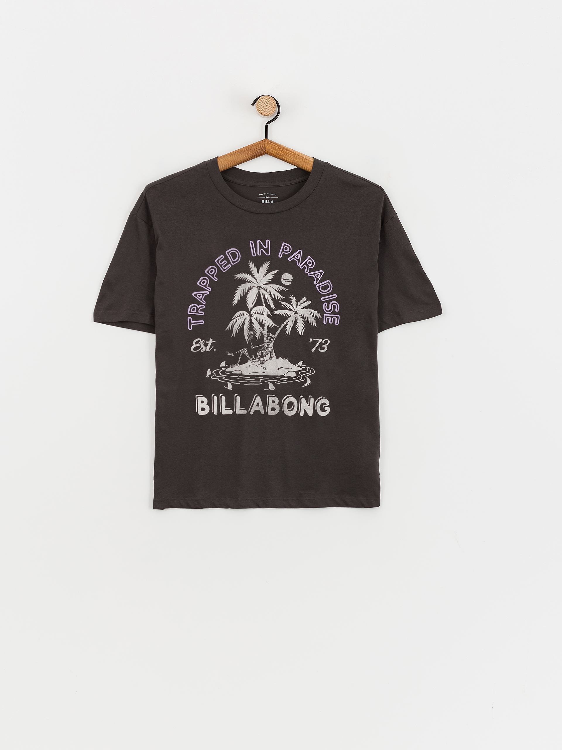 Tričko Billabong Trapped In Paradise Wmn (off black)