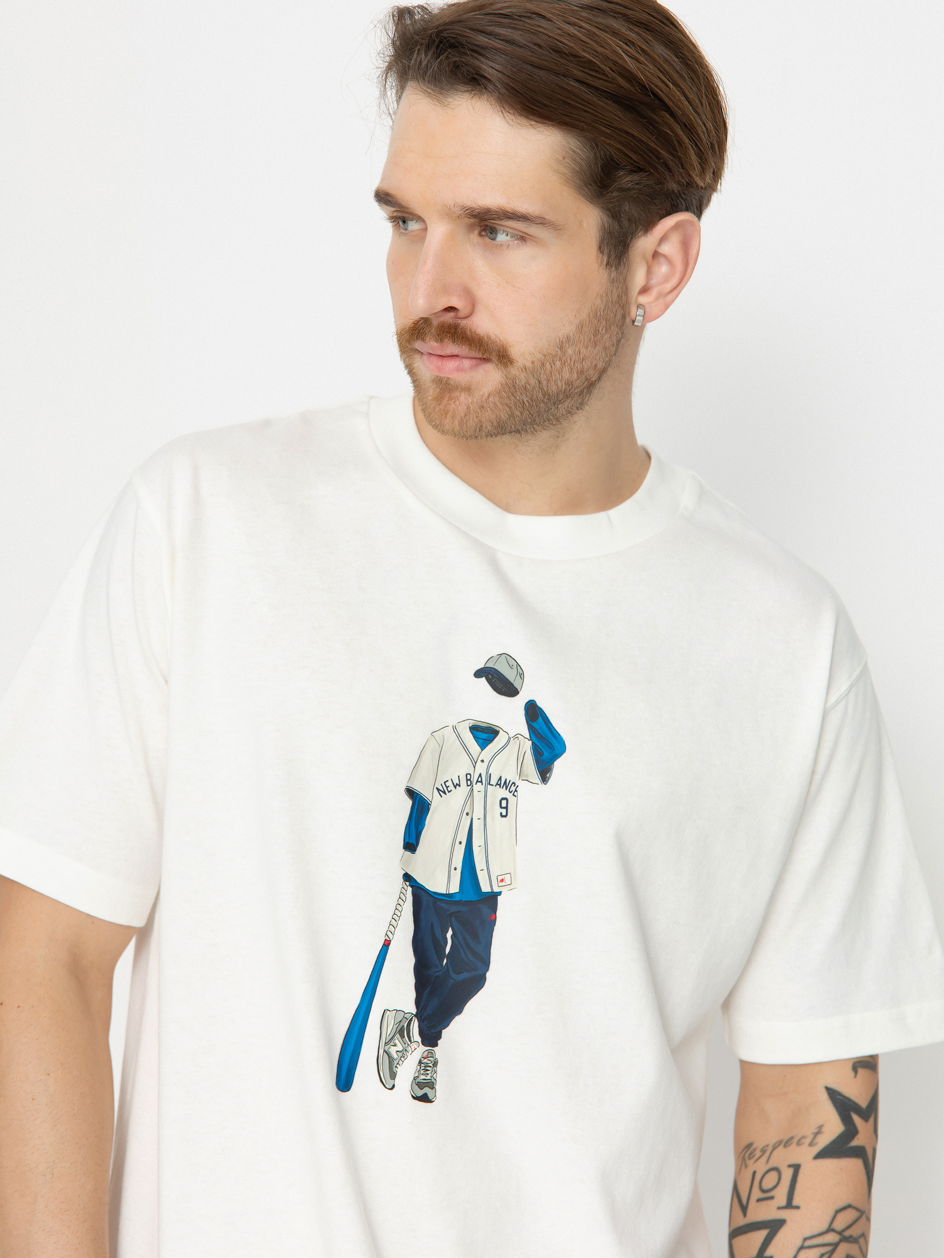 Tričko New Balance Athletics Baseball (sea salt)