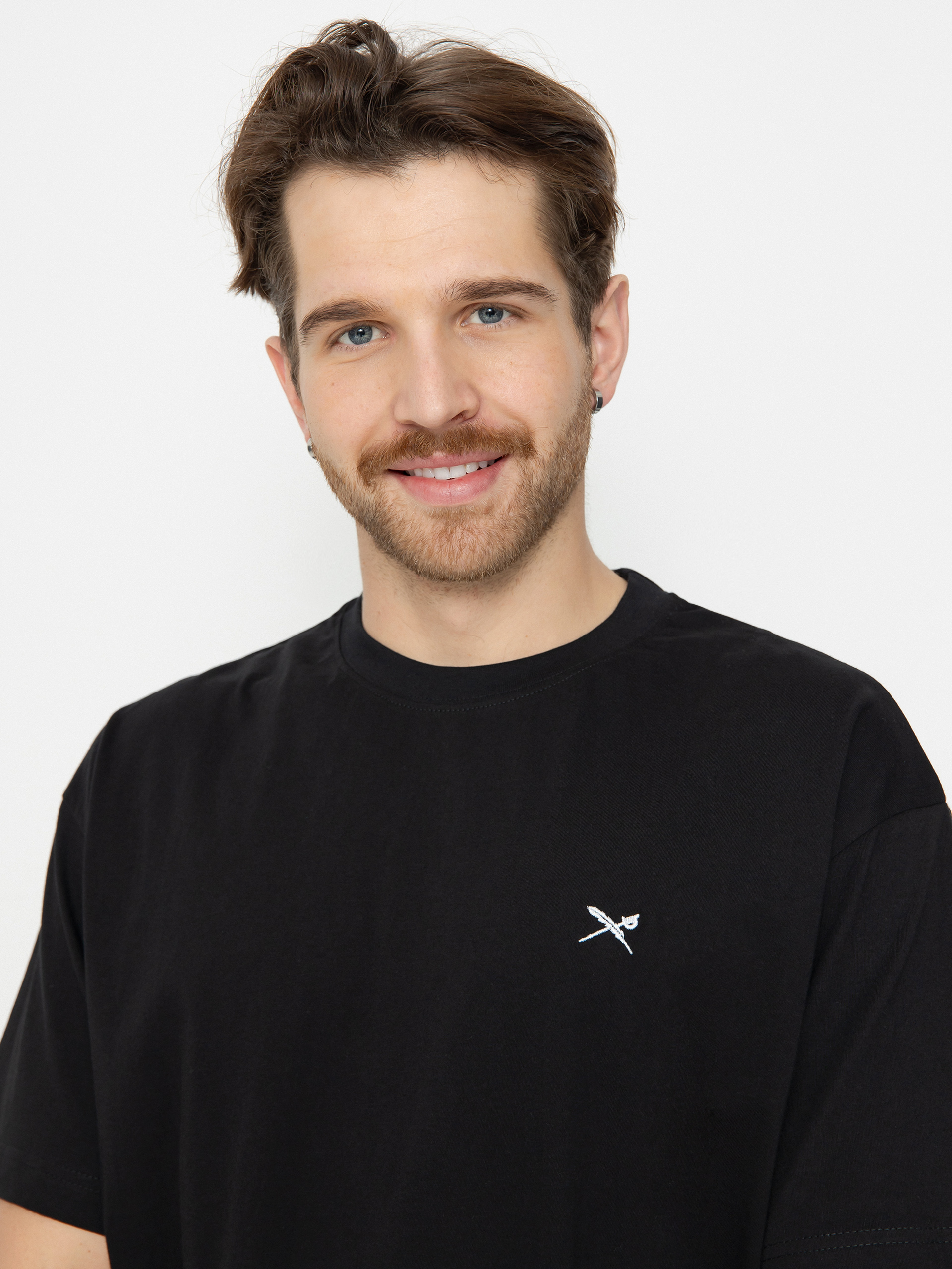 Tričko Iriedaily Mini Flag Relaxed (black)