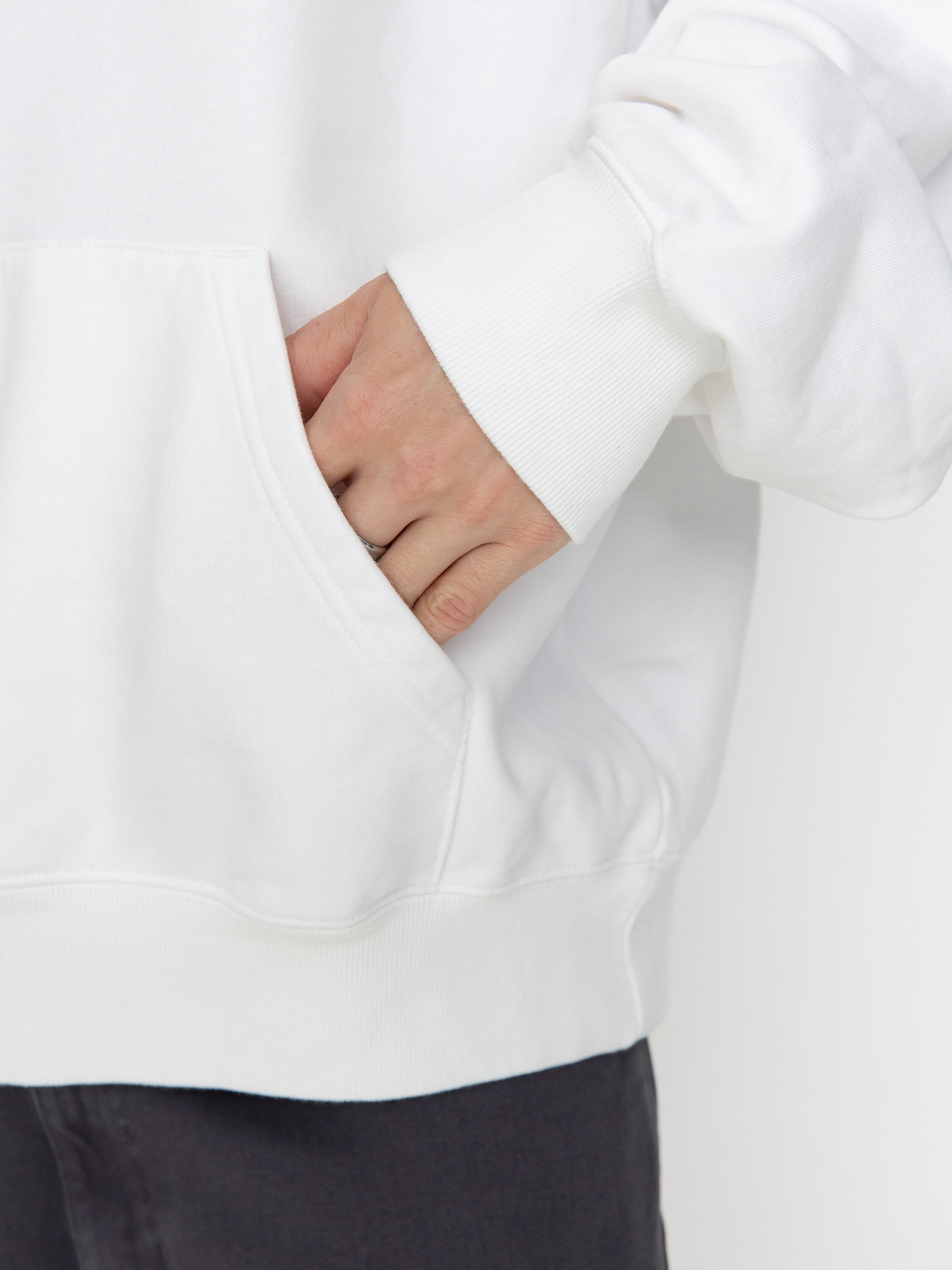 Mikina s kapucí Carhartt WIP Drip HD (white)