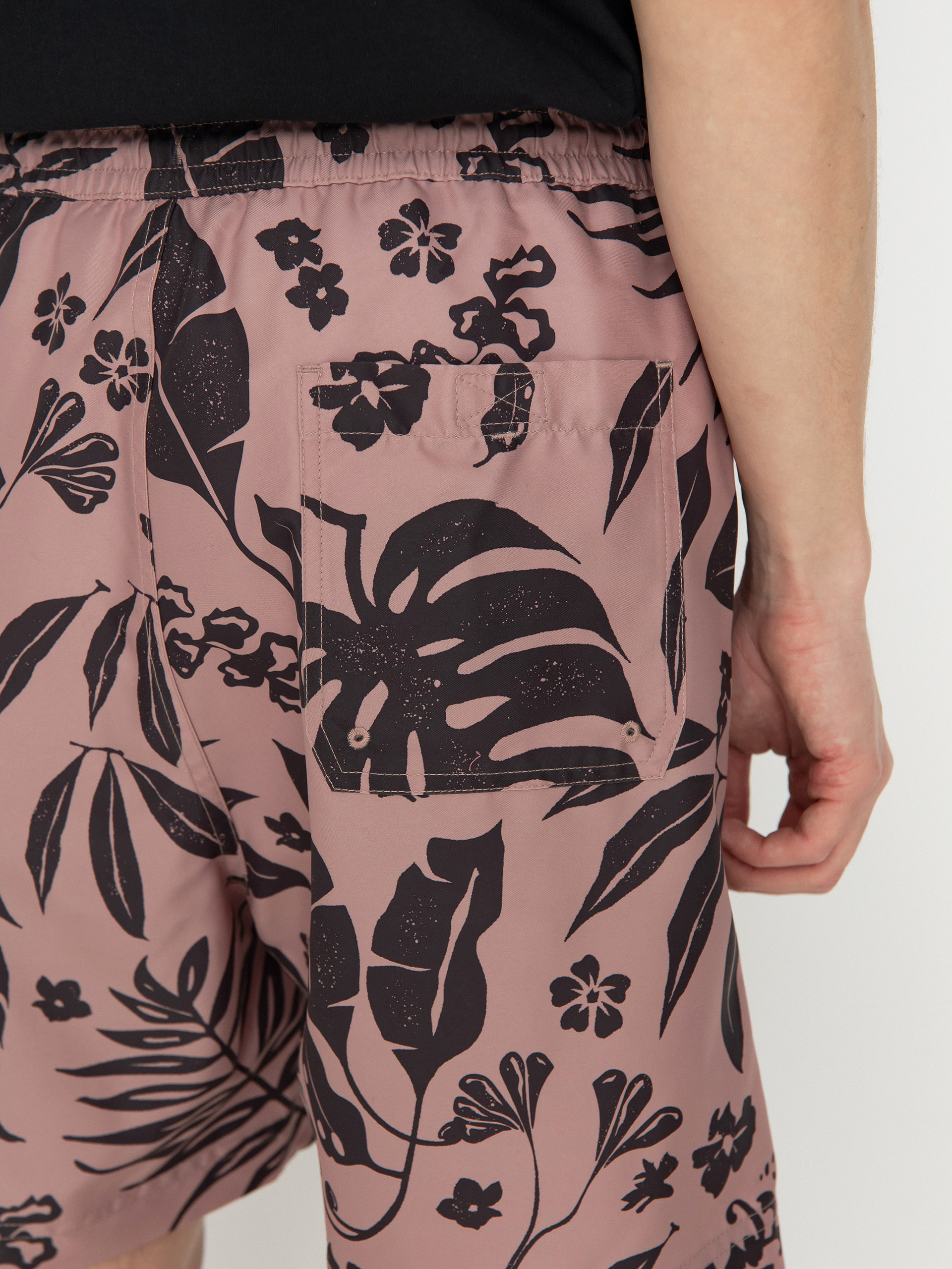 Kraťasy Carhartt WIP Slater Swim (woodblock print/glassy pink)