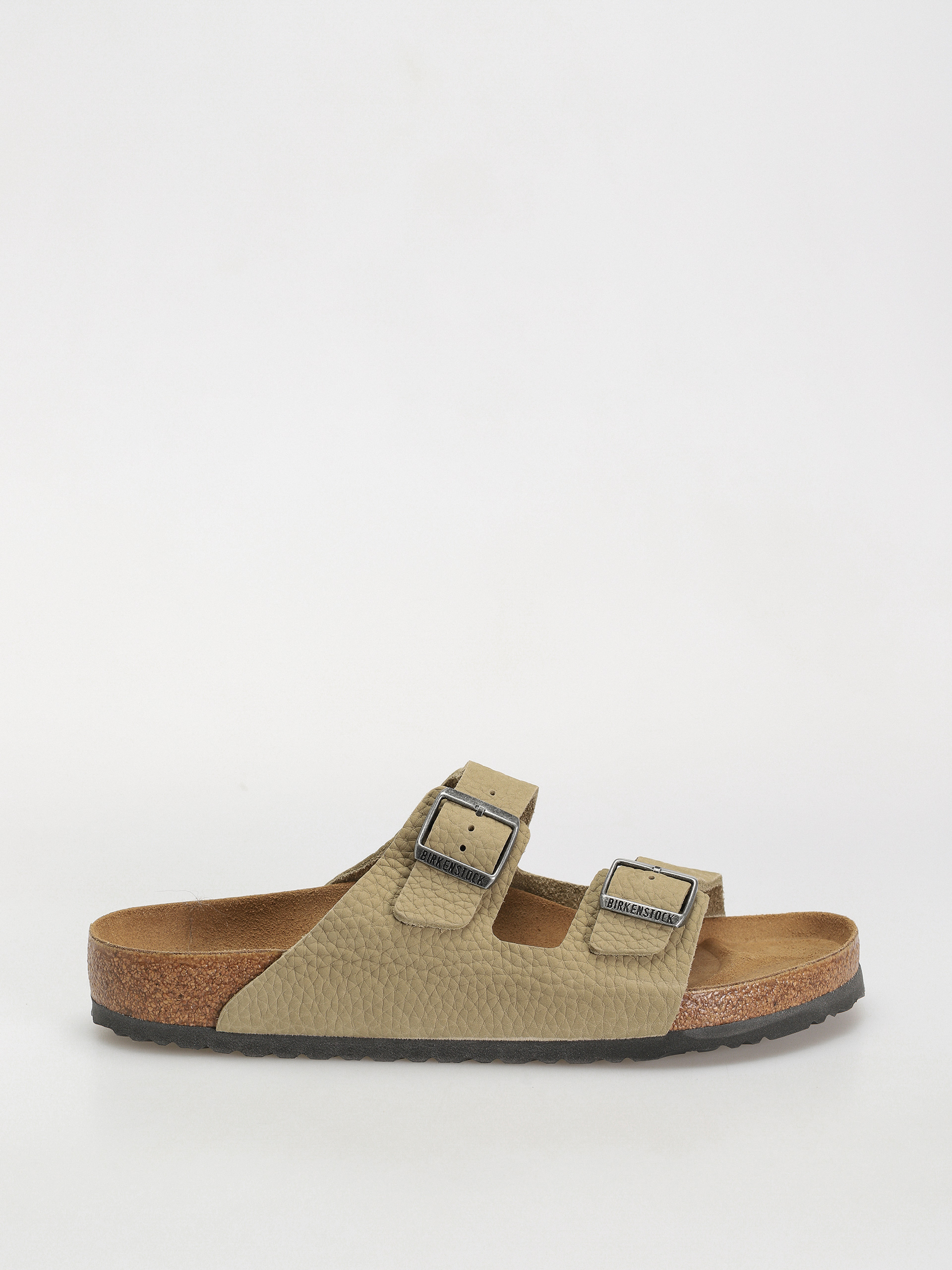 Plážovky Birkenstock Arizona Regular (faded khaki nubuck leather)