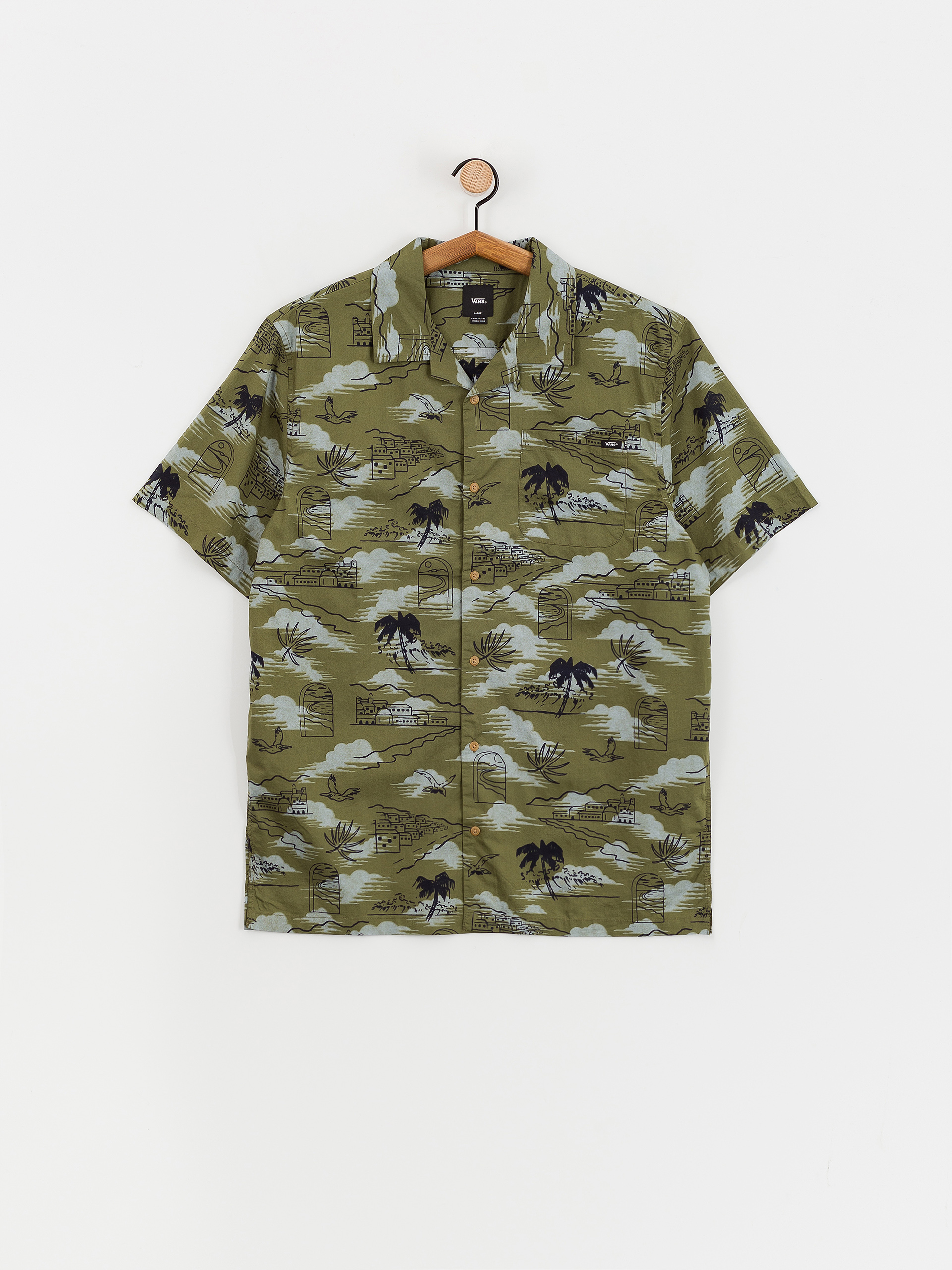 Košile Vans Davista Woven (olivine)