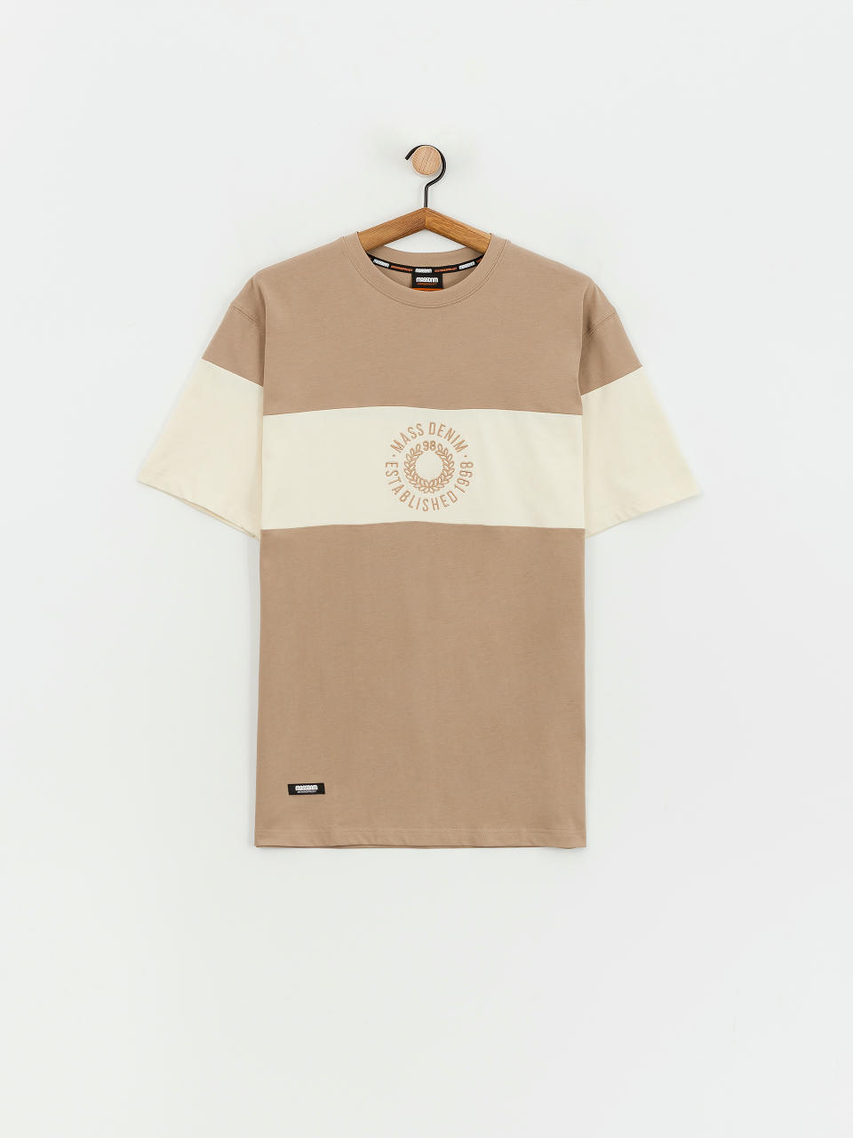 Tričko MassDnm Elementary (beige/off white)