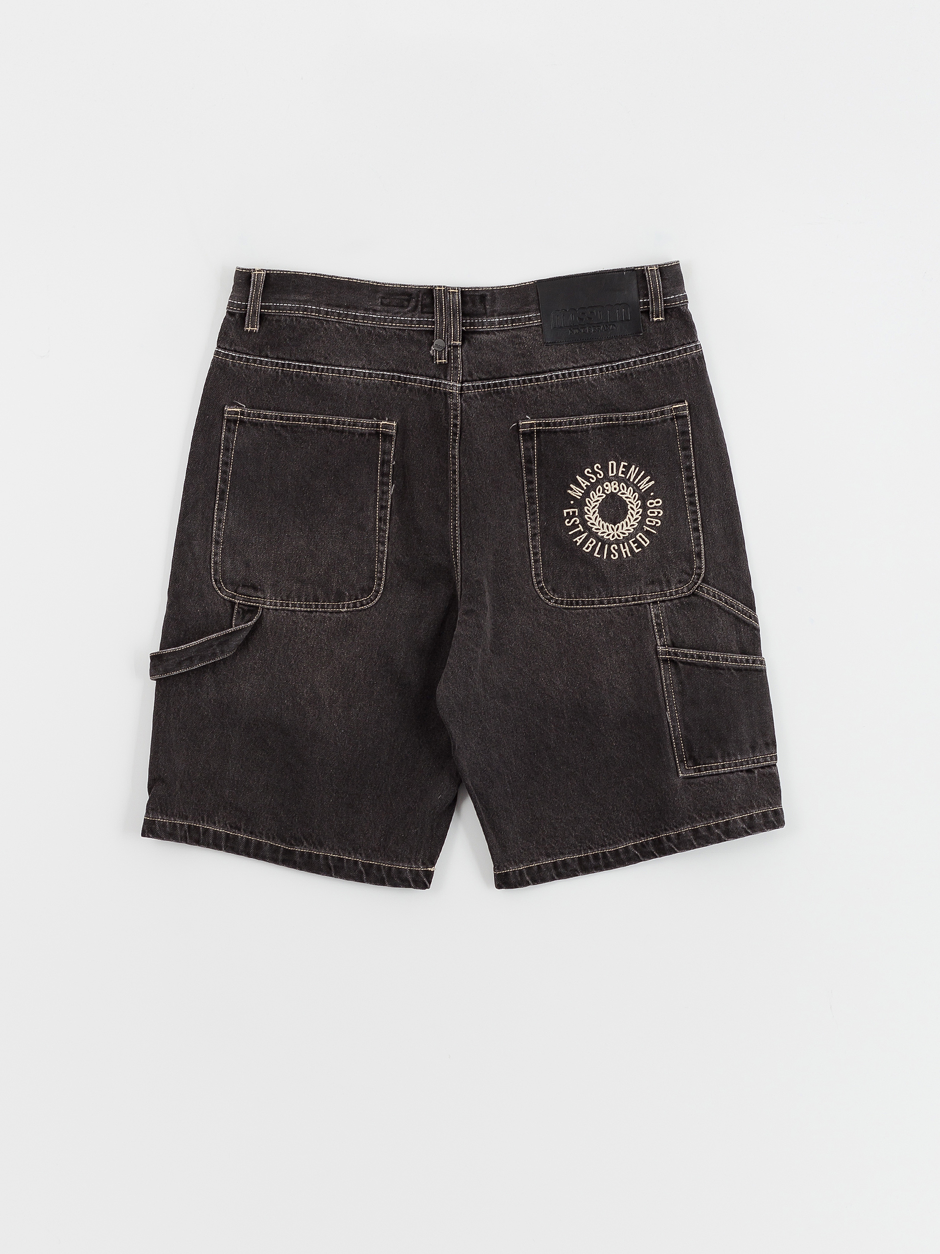 Kraťasy MassDnm Jeans Elementary (black washed)
