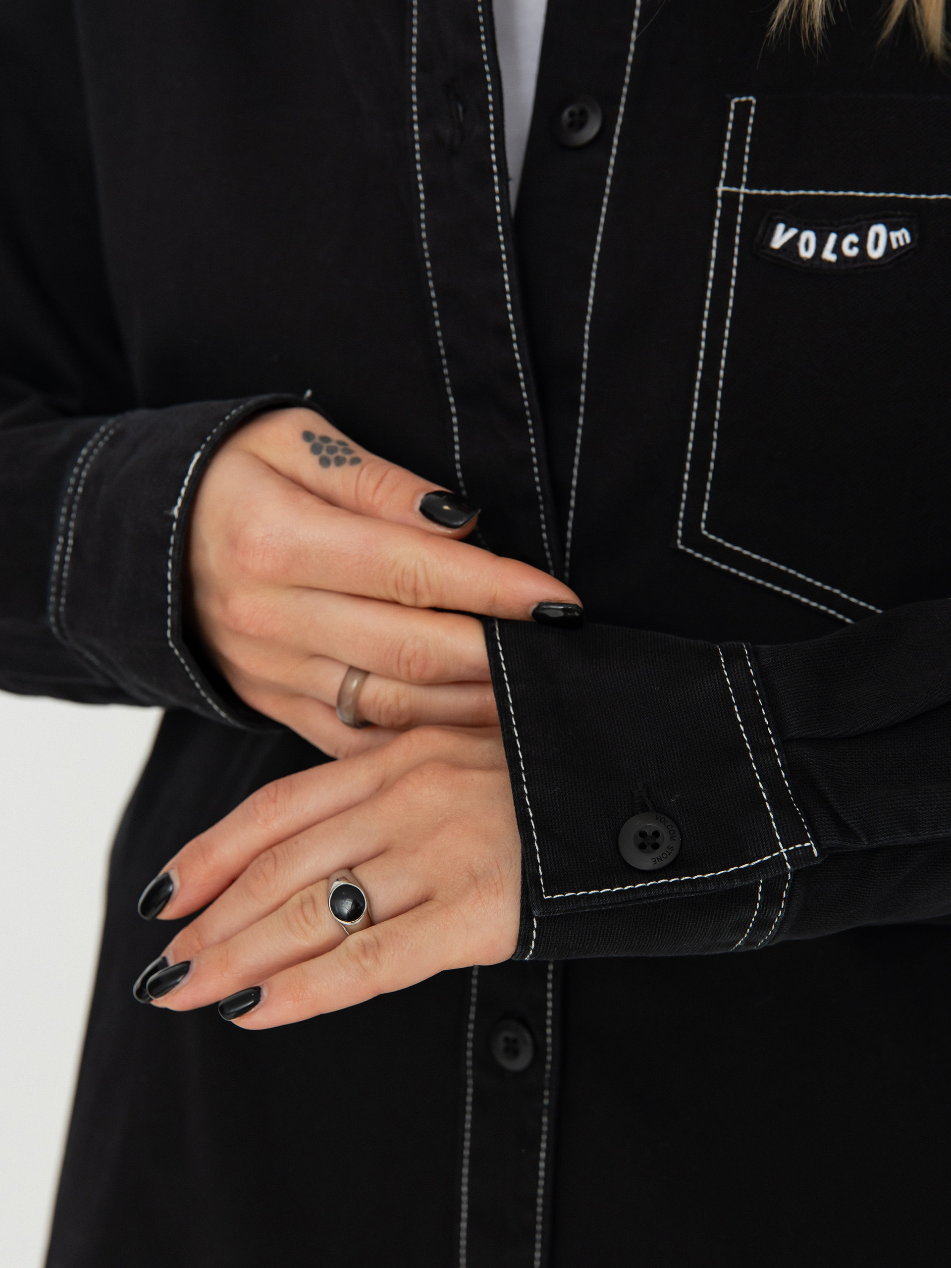 Triko Volcom Stone Kraft Shirt Ls Wmn (black)