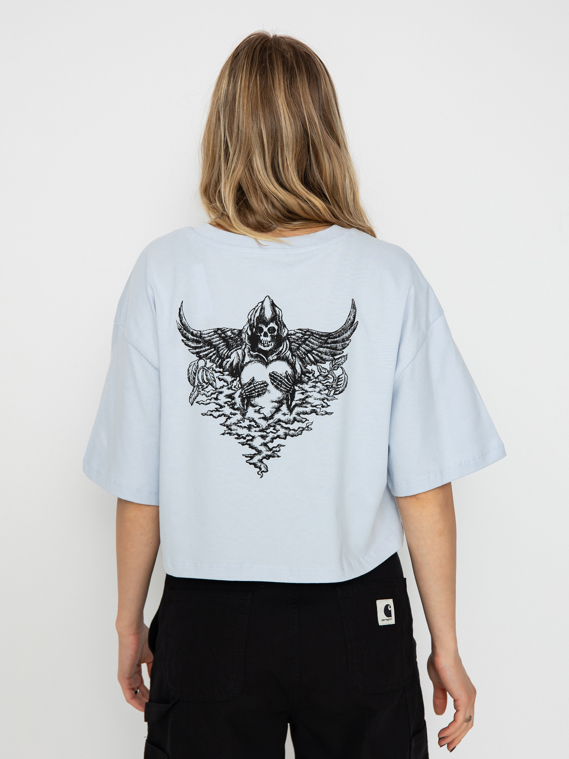 Tričko Vans Vexed Relax Crop Wmn (halogen blue)