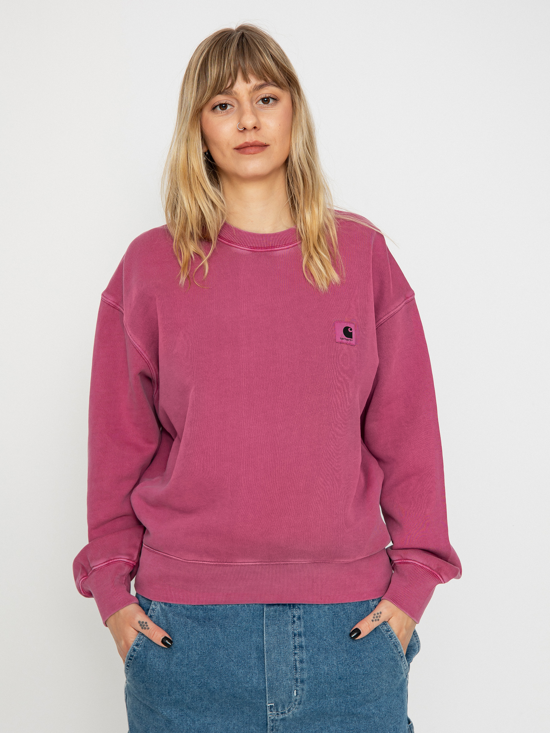 Mikina Carhartt WIP Nelson Wmn (magenta)