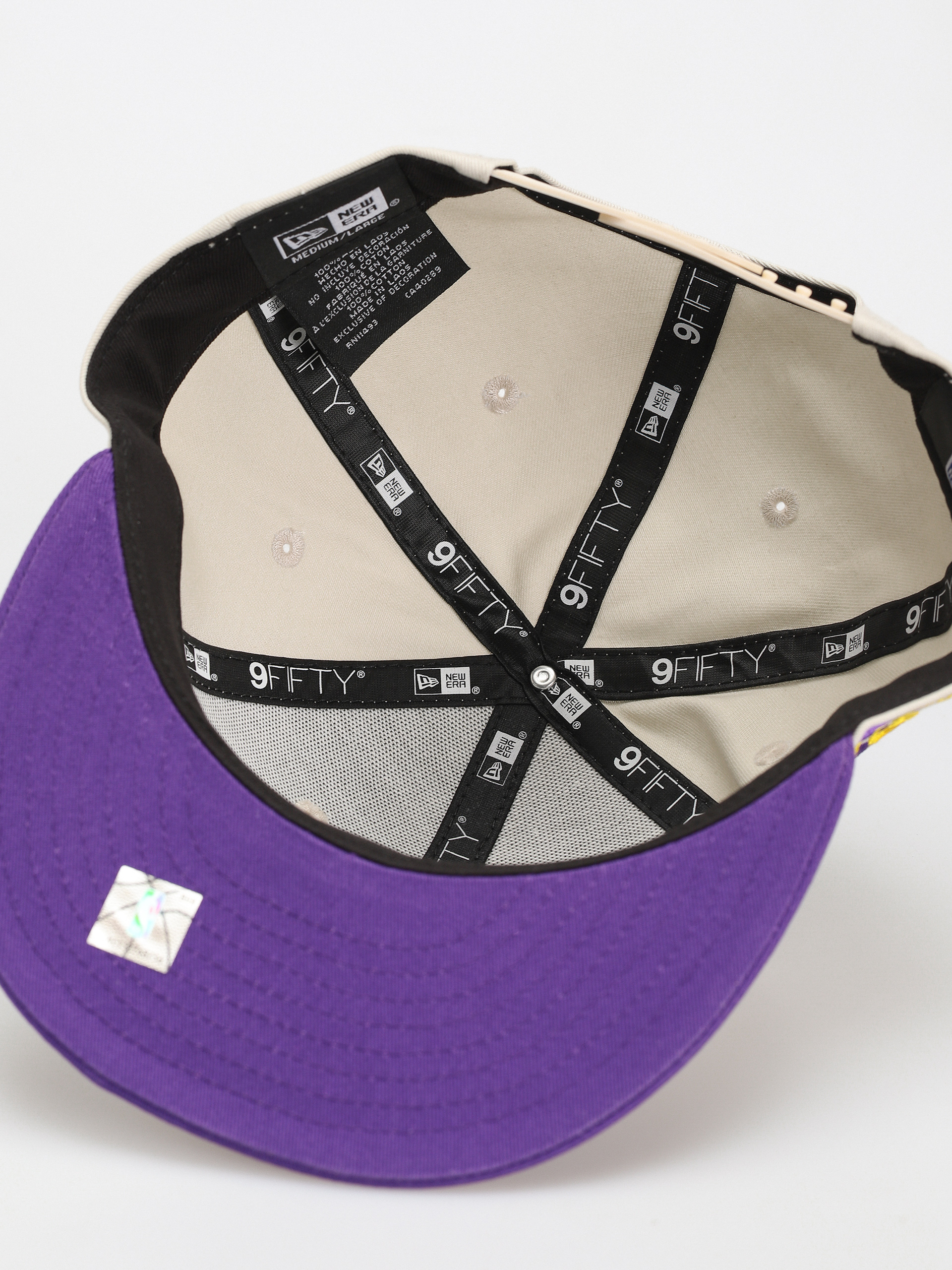 Kšiltovka New Era NBA Logo 9Fifty Los Angeles Lakers (ivory/purple)