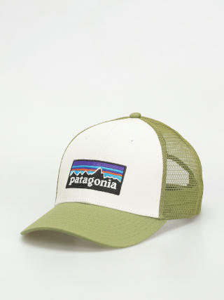 Kšiltovka  Patagonia P-6 Logo LoPro Trucker (white buckhorn green)