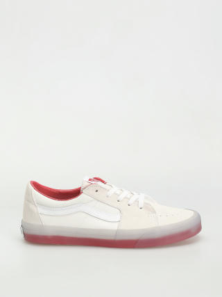 Boty Vans Sk8 Low (translucent sidewall white/red)