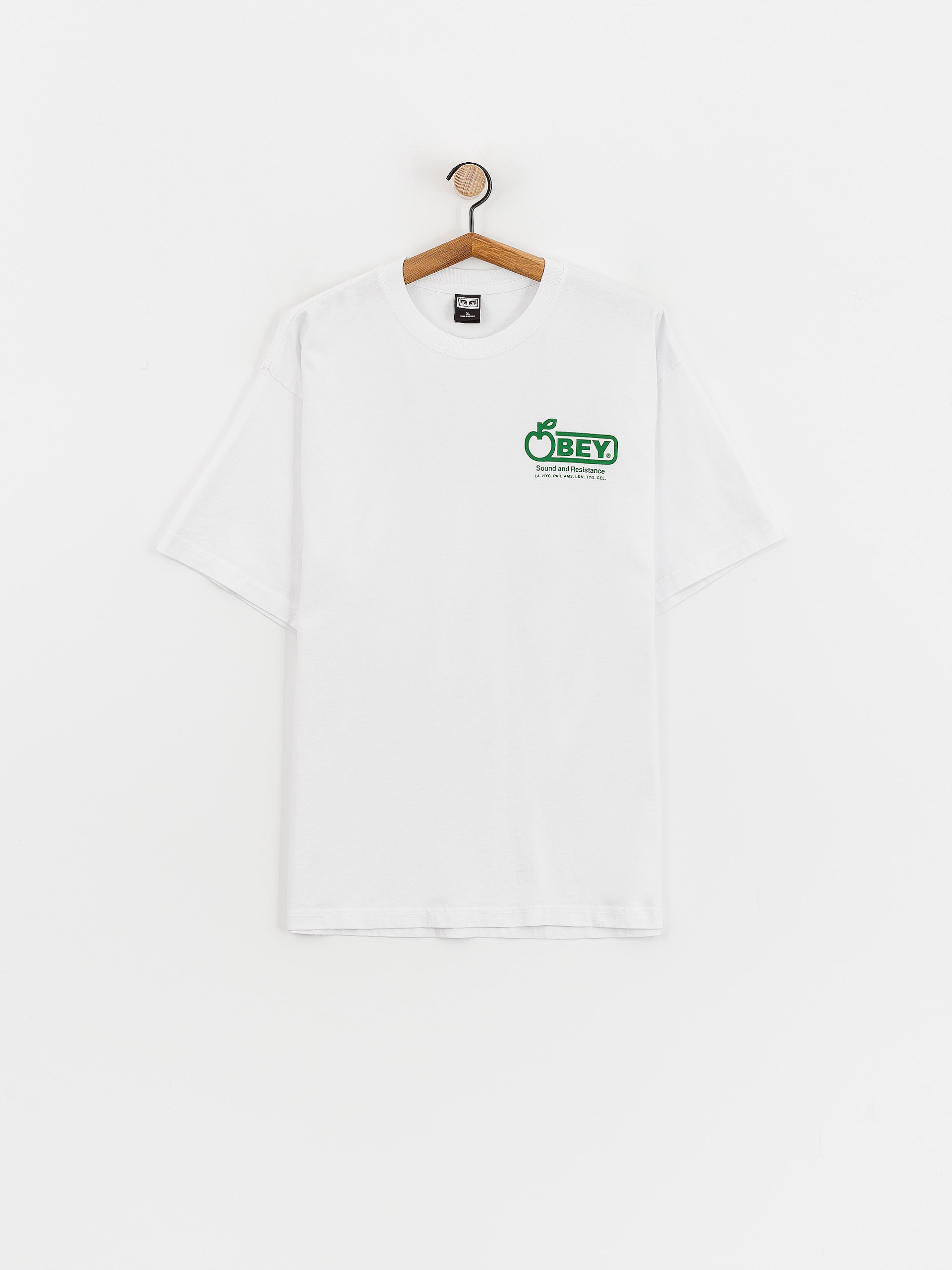 Tričko OBEY Sound & Resistance (white)