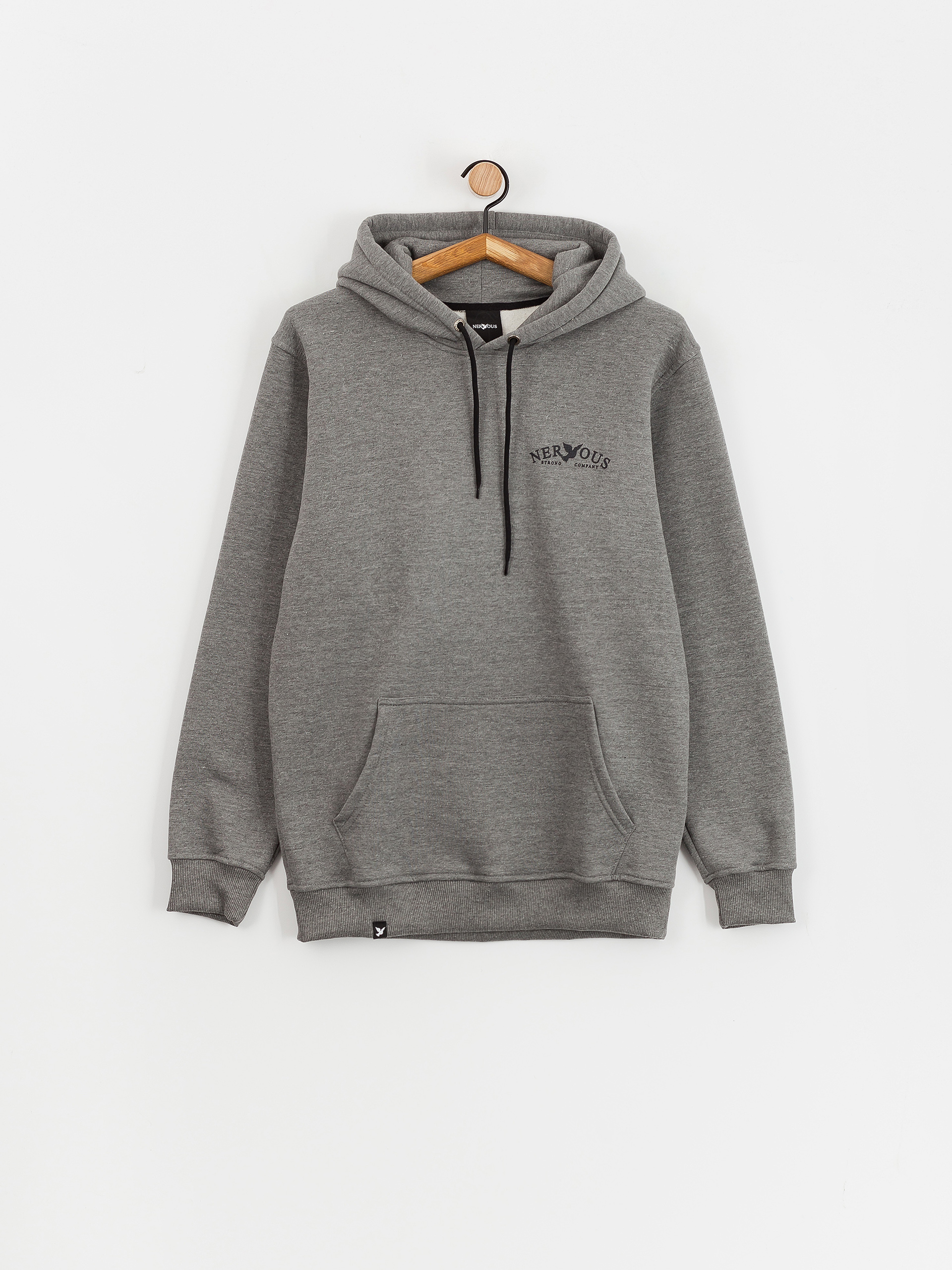 Mikina s kapucí Nervous Small Classic Arc HD (light heather)