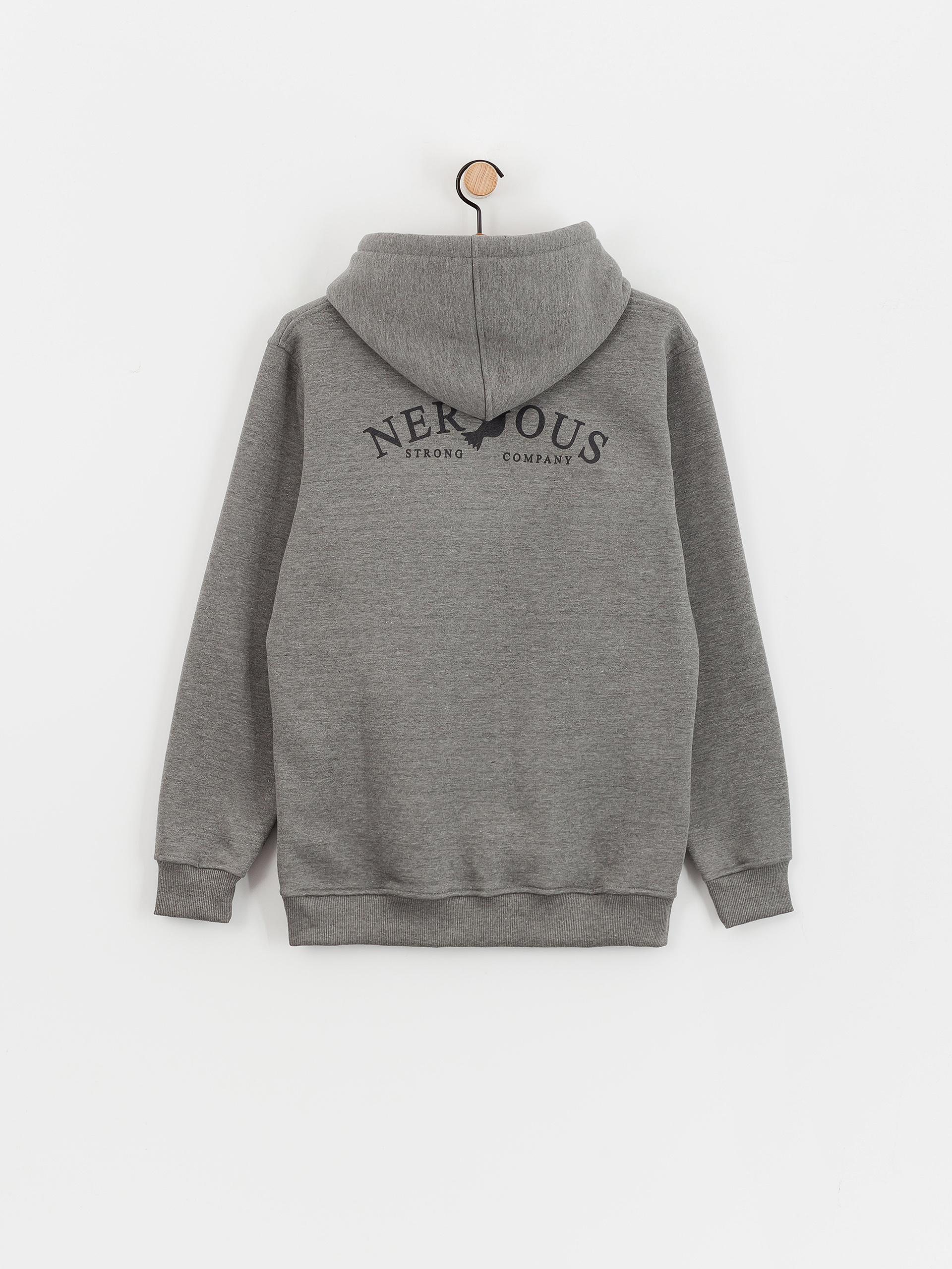 Mikina s kapucí Nervous Small Classic Arc HD (light heather)