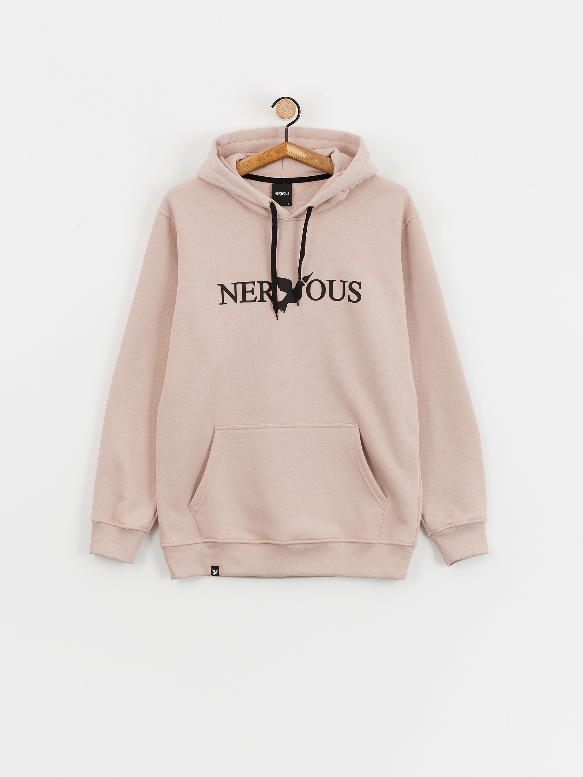 Mikina s kapucí Nervous Classic 3D HD (beige)