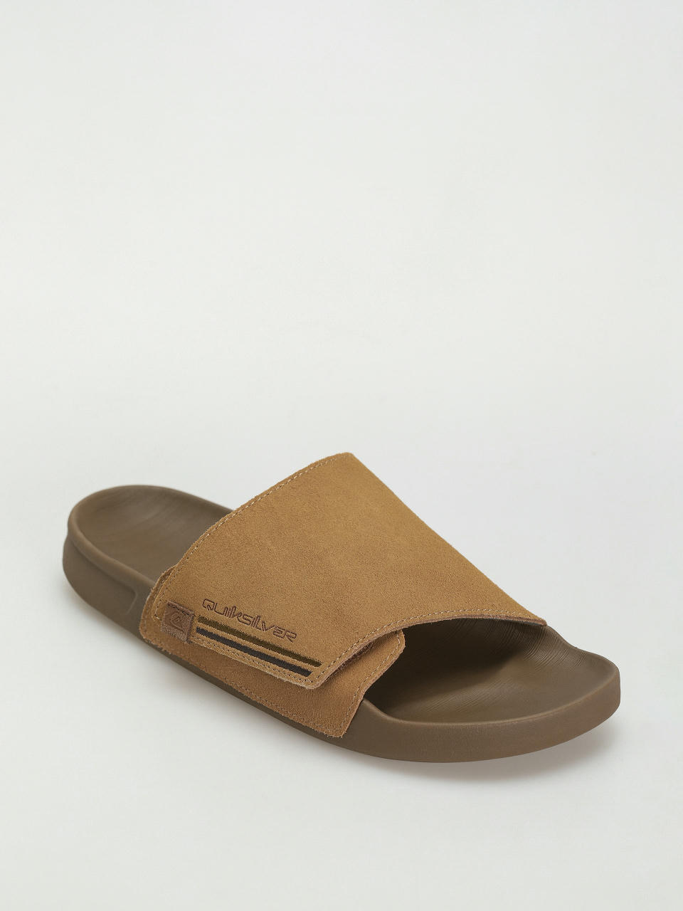 Plážovky Quiksilver Rivi Suede Rf (tan 1)