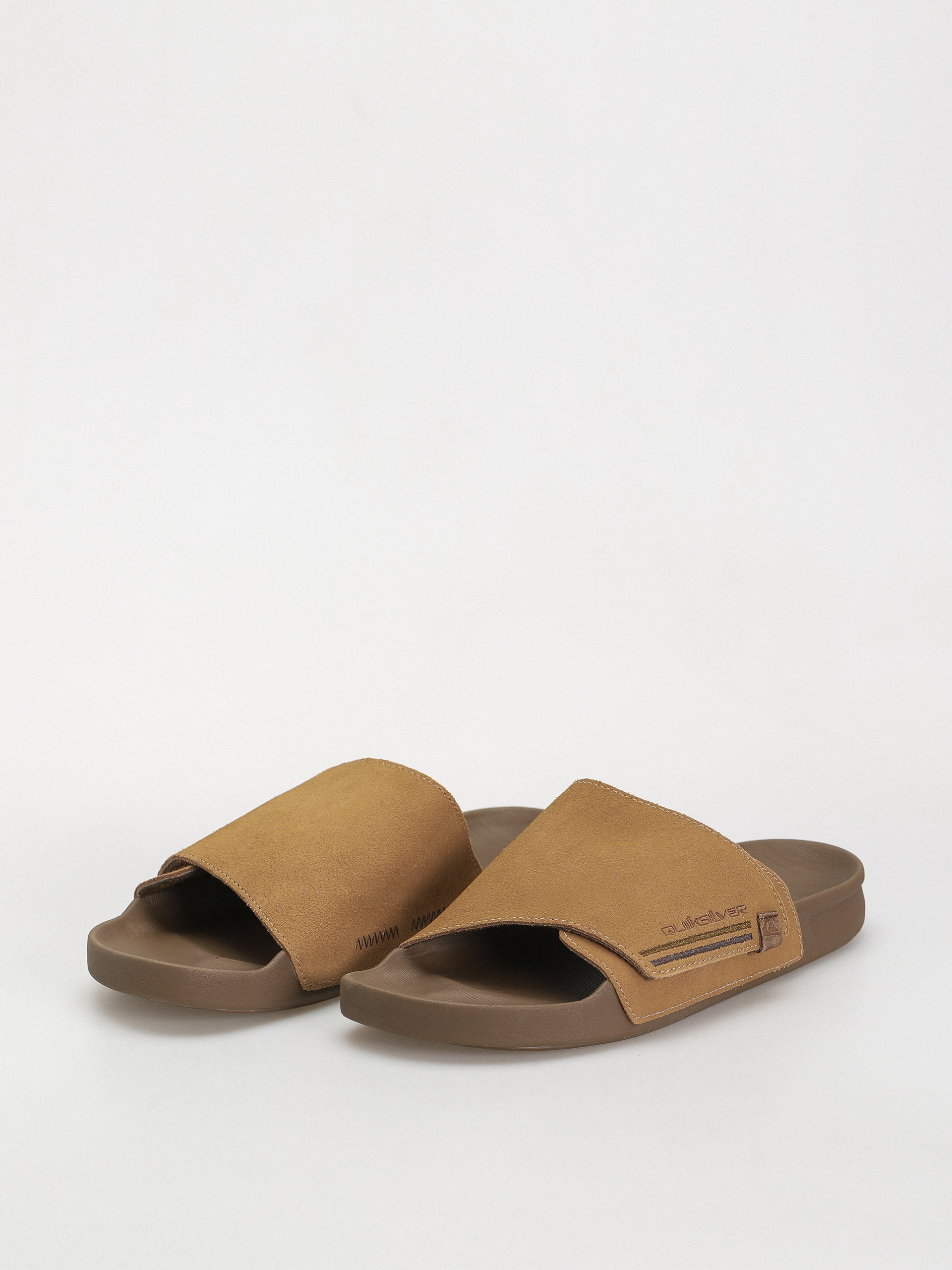 Plážovky Quiksilver Rivi Suede Rf (tan 1)