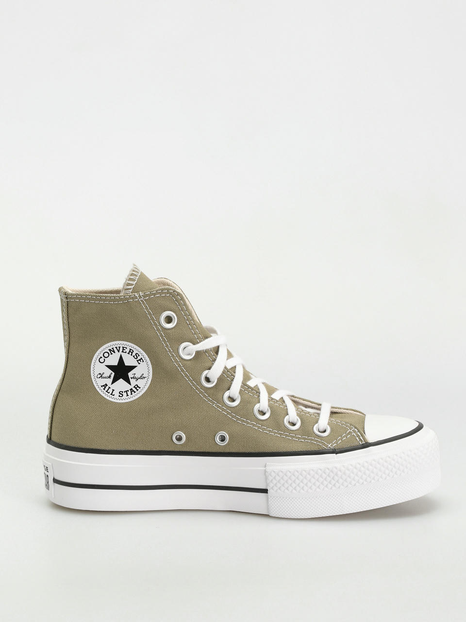 Tenisky Converse Chuck Taylor All Star Lift Hi Wmn (olive/white)