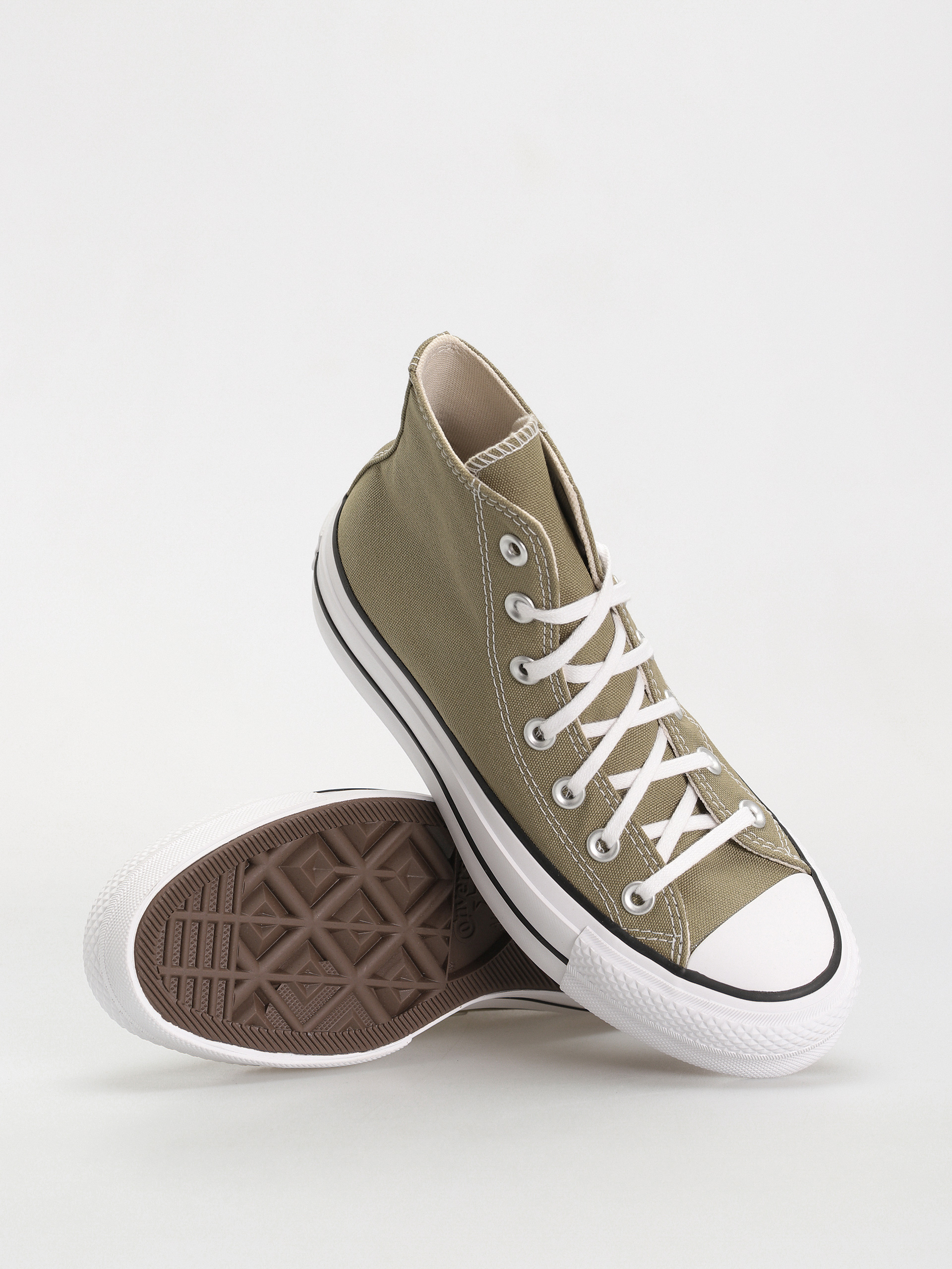 Tenisky Converse Chuck Taylor All Star Lift Hi Wmn (olive/white)