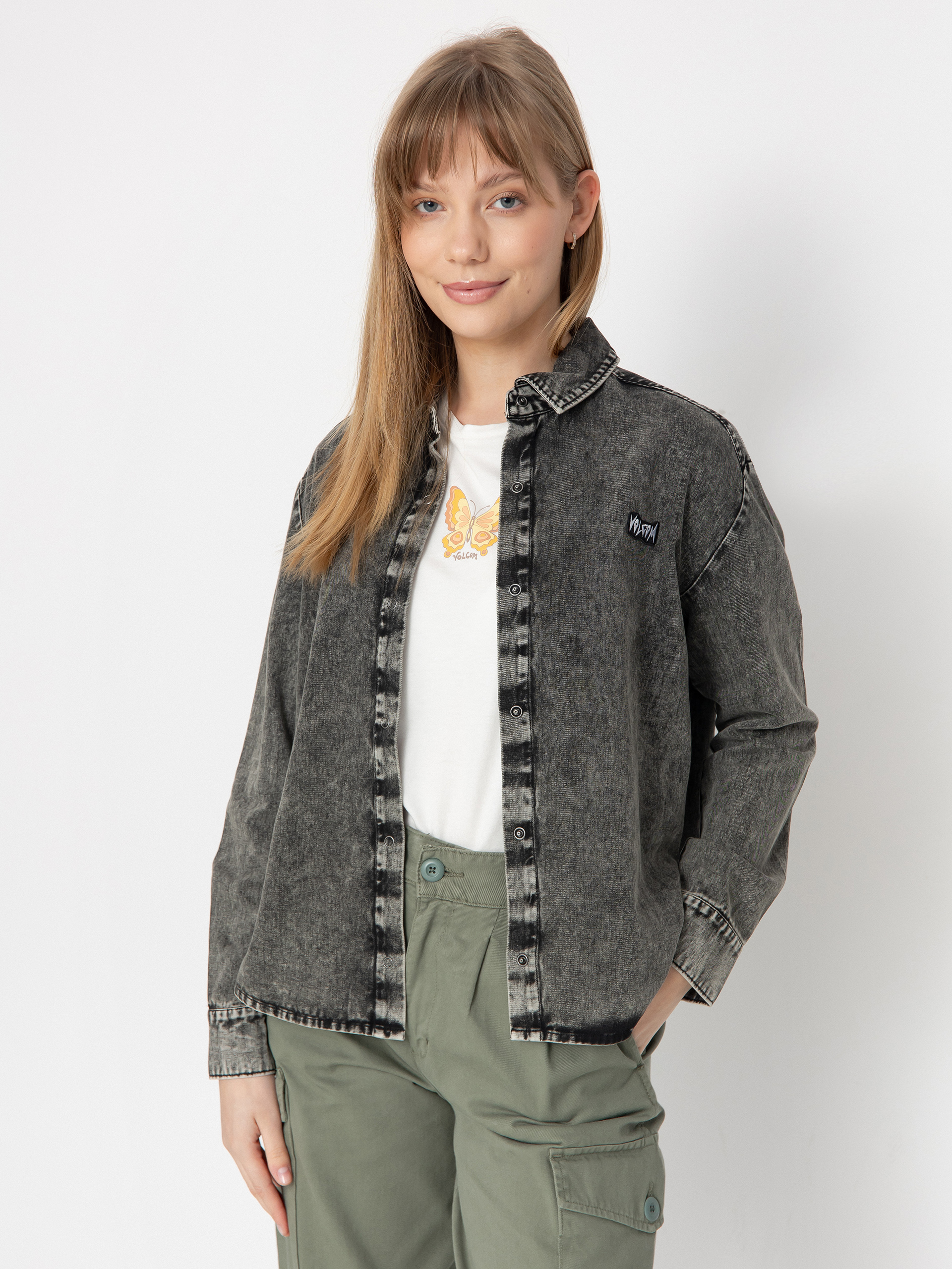 Triko Volcom Asphalt Shirt Ls Wmn