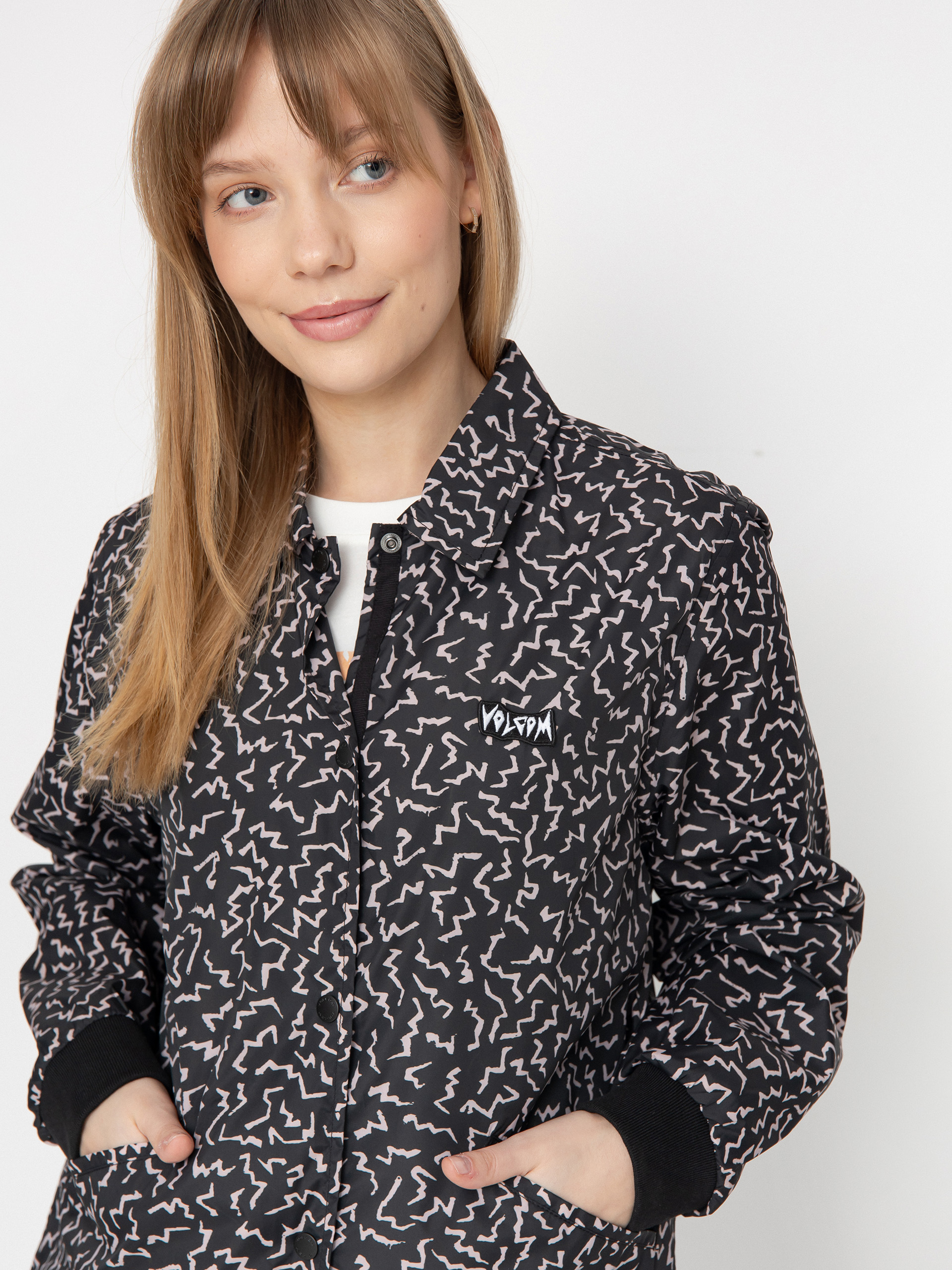 Bunda Volcom Surfpunk Coach Wmn (black)