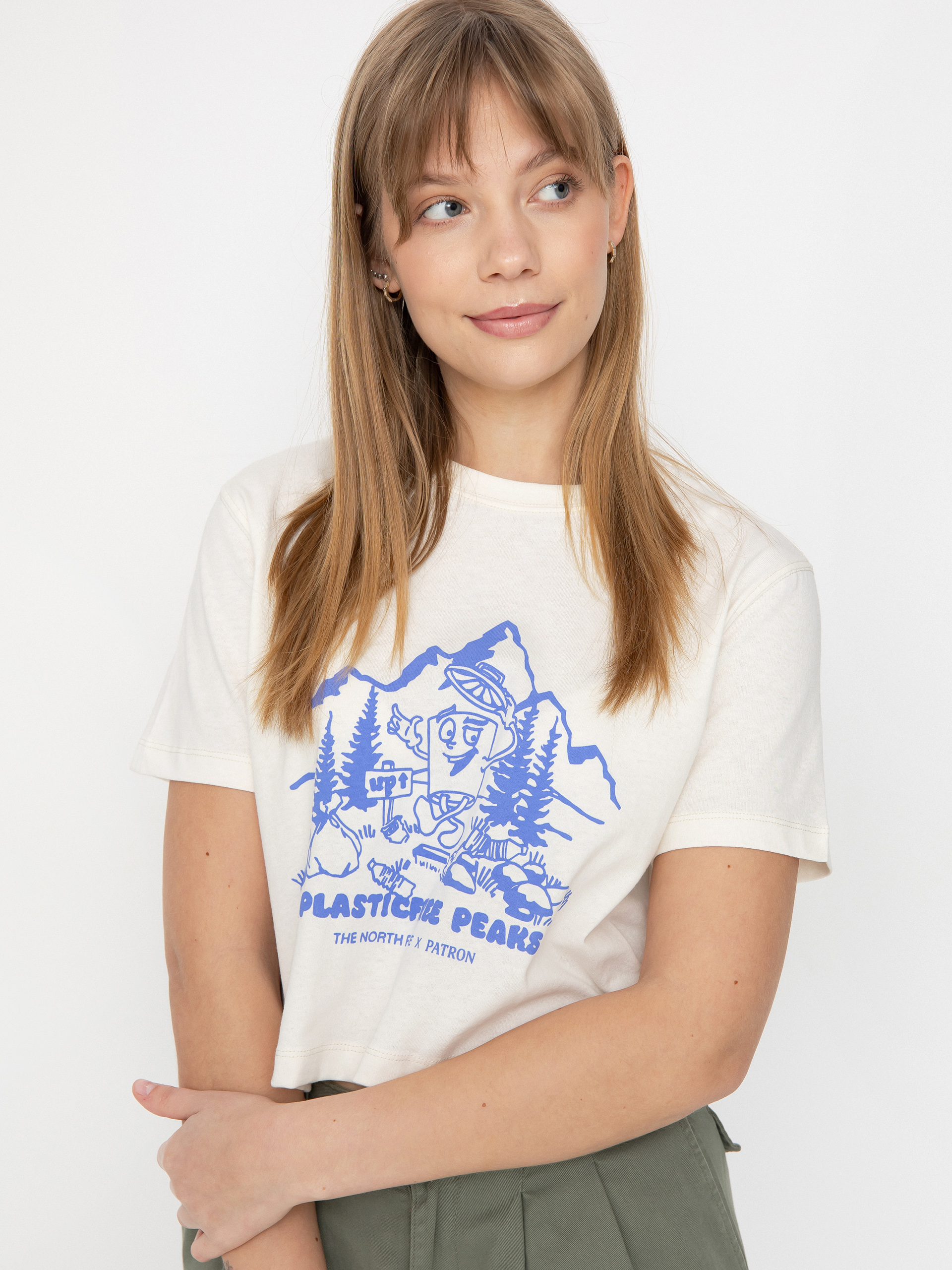 Tričko The North Face Nature Wmn (white dune)