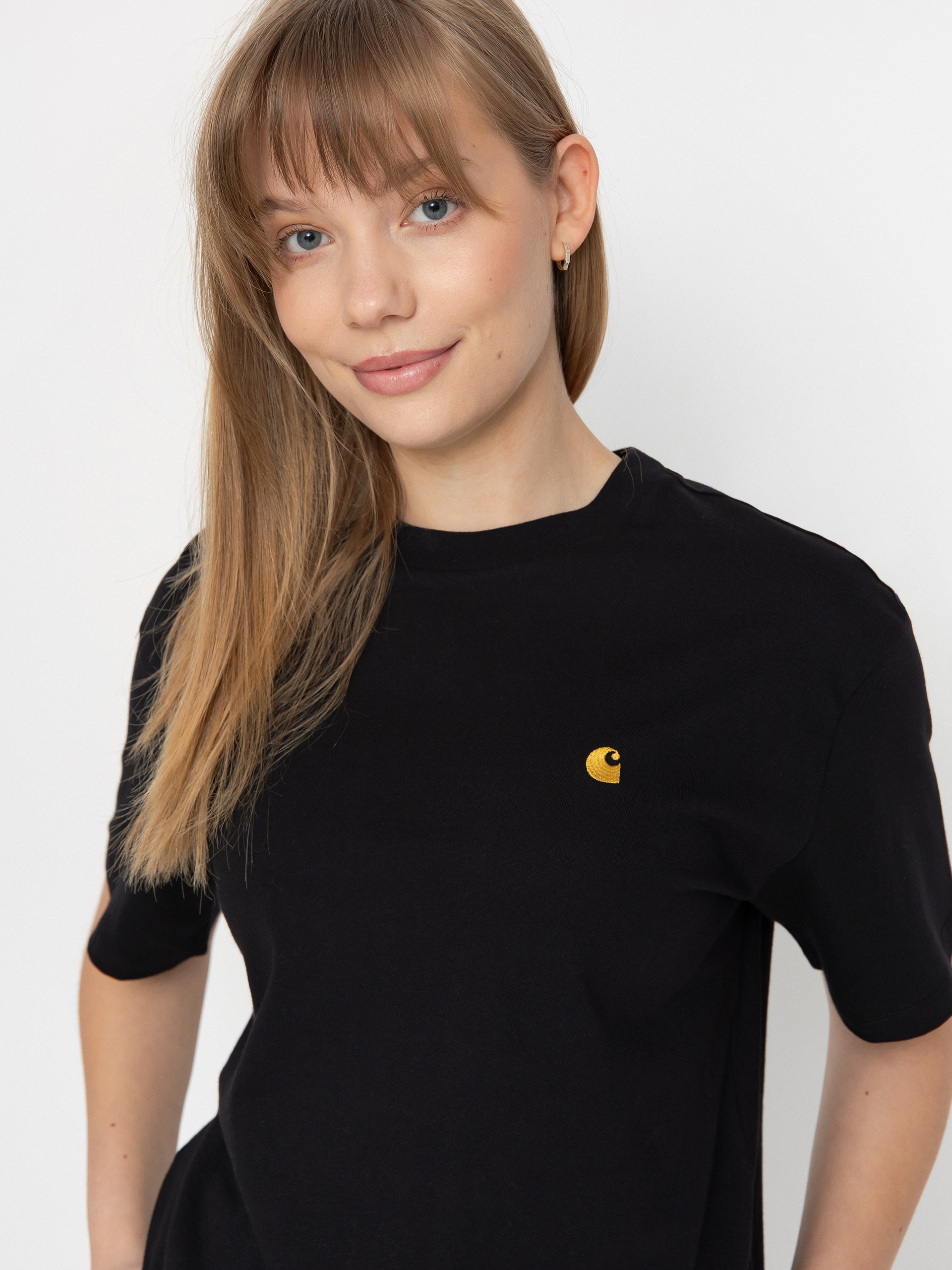 Tričko Carhartt WIP Chase Wmn (black/gold)