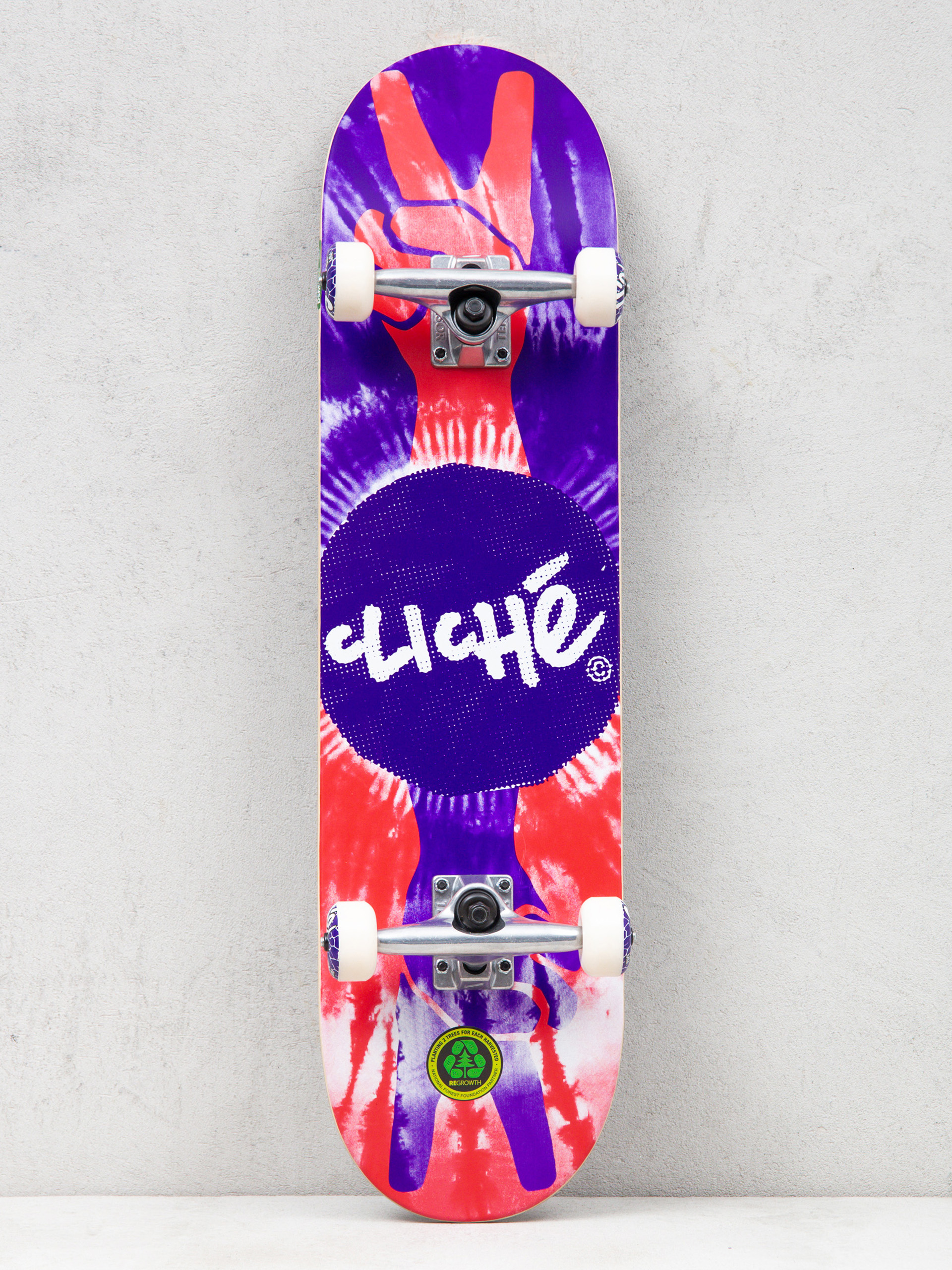 Skateboard Cliche Peace (purple/red)