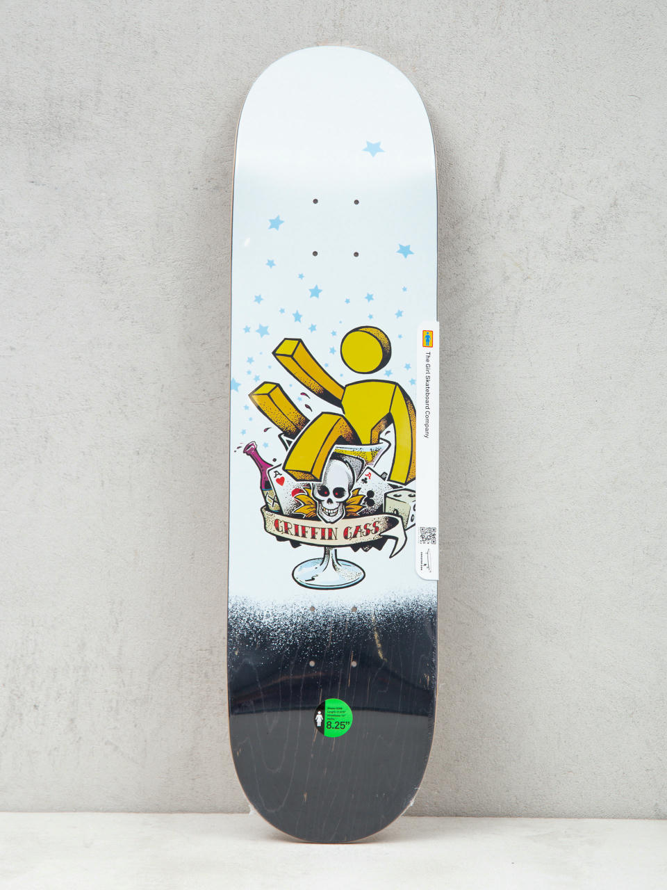 Deska Girl Skateboard Gass Mans Ruin (white/black/yellow)