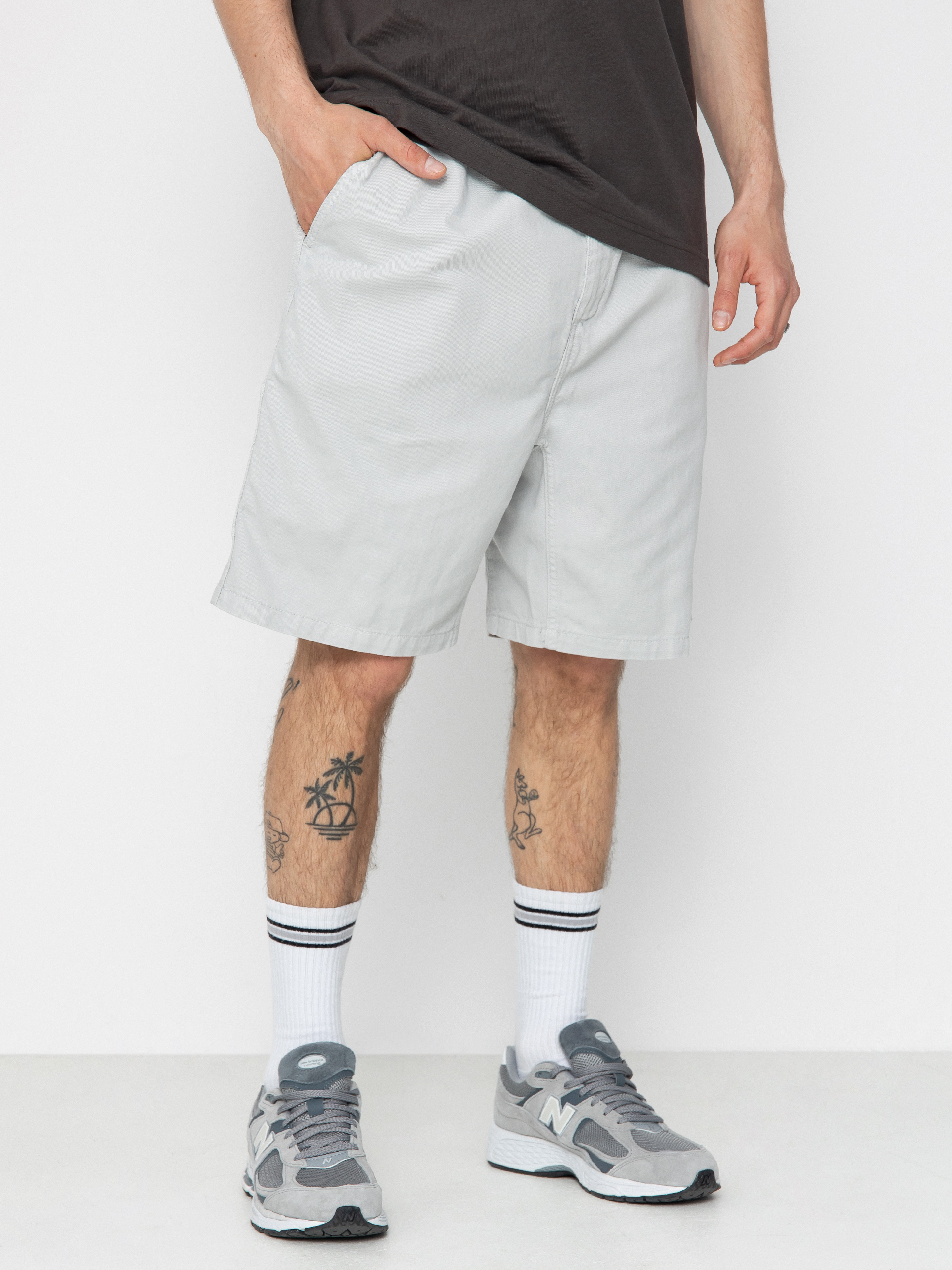 Kraťasy Carhartt WIP Flint (sonic silver)