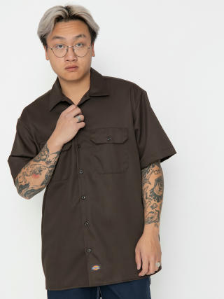 Košile Dickies Work Shirt (dark brown)