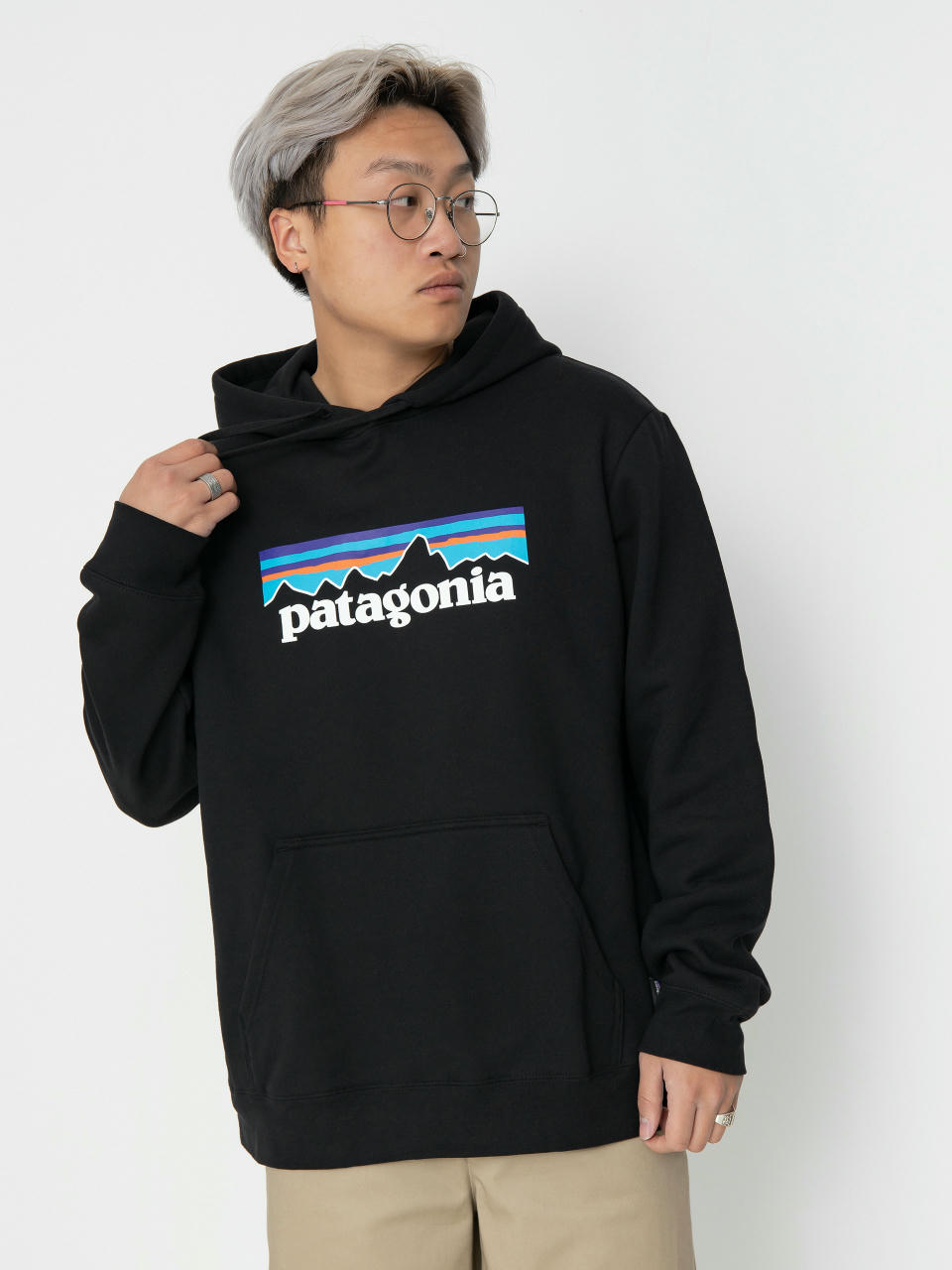 Mikina s kapucí Patagonia P-6 Logo Uprisal HD (black)