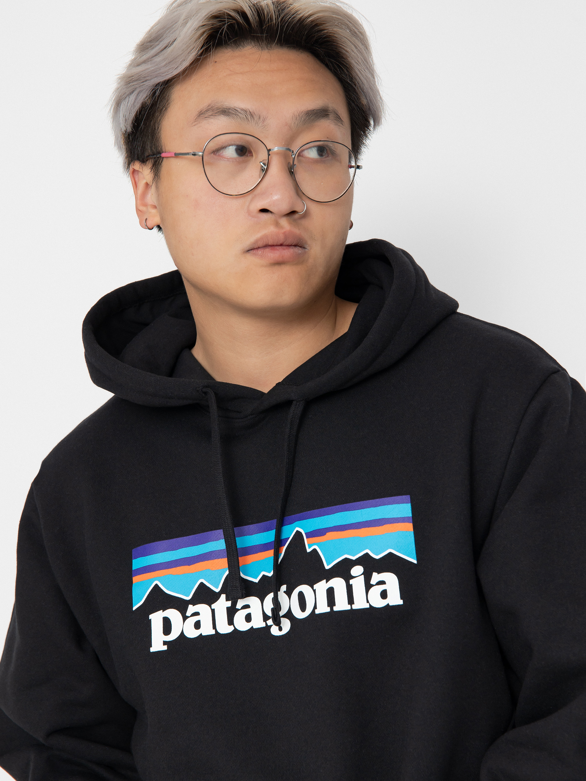 Mikina s kapucí Patagonia P-6 Logo Uprisal HD (black)