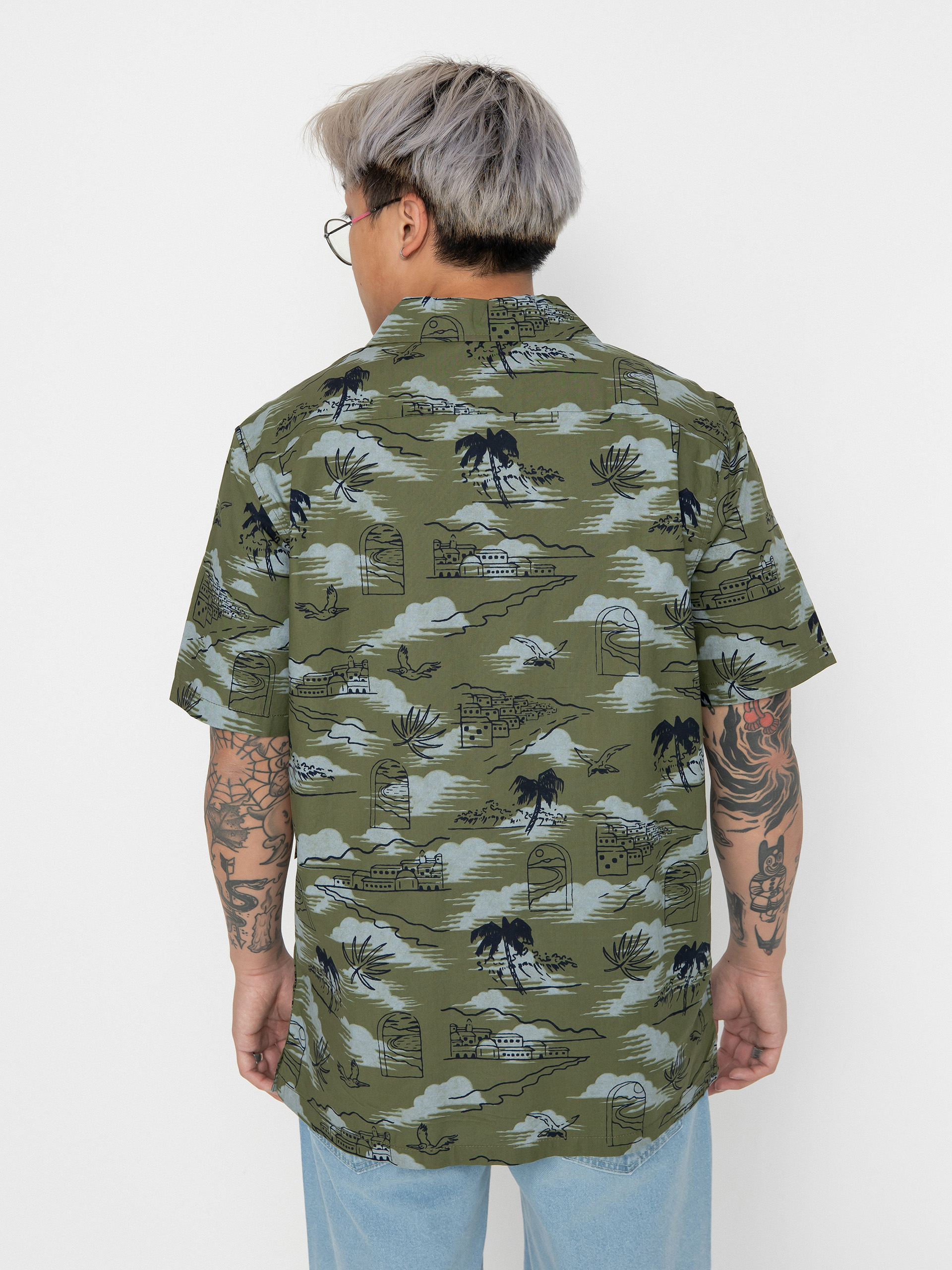 Košile Vans Davista Woven (olivine)