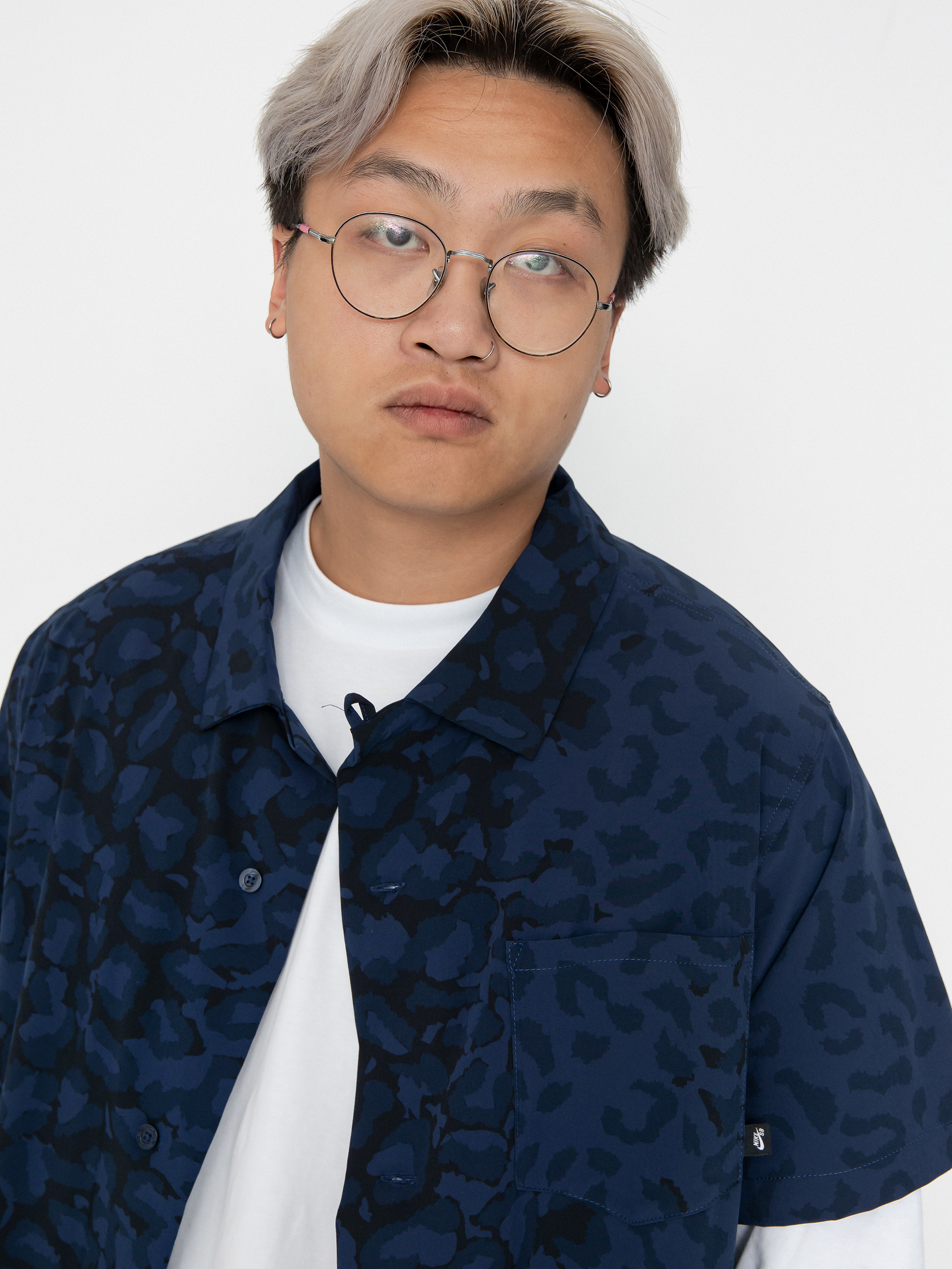 Košile Nike SB Bowling Aop (midnight navy)