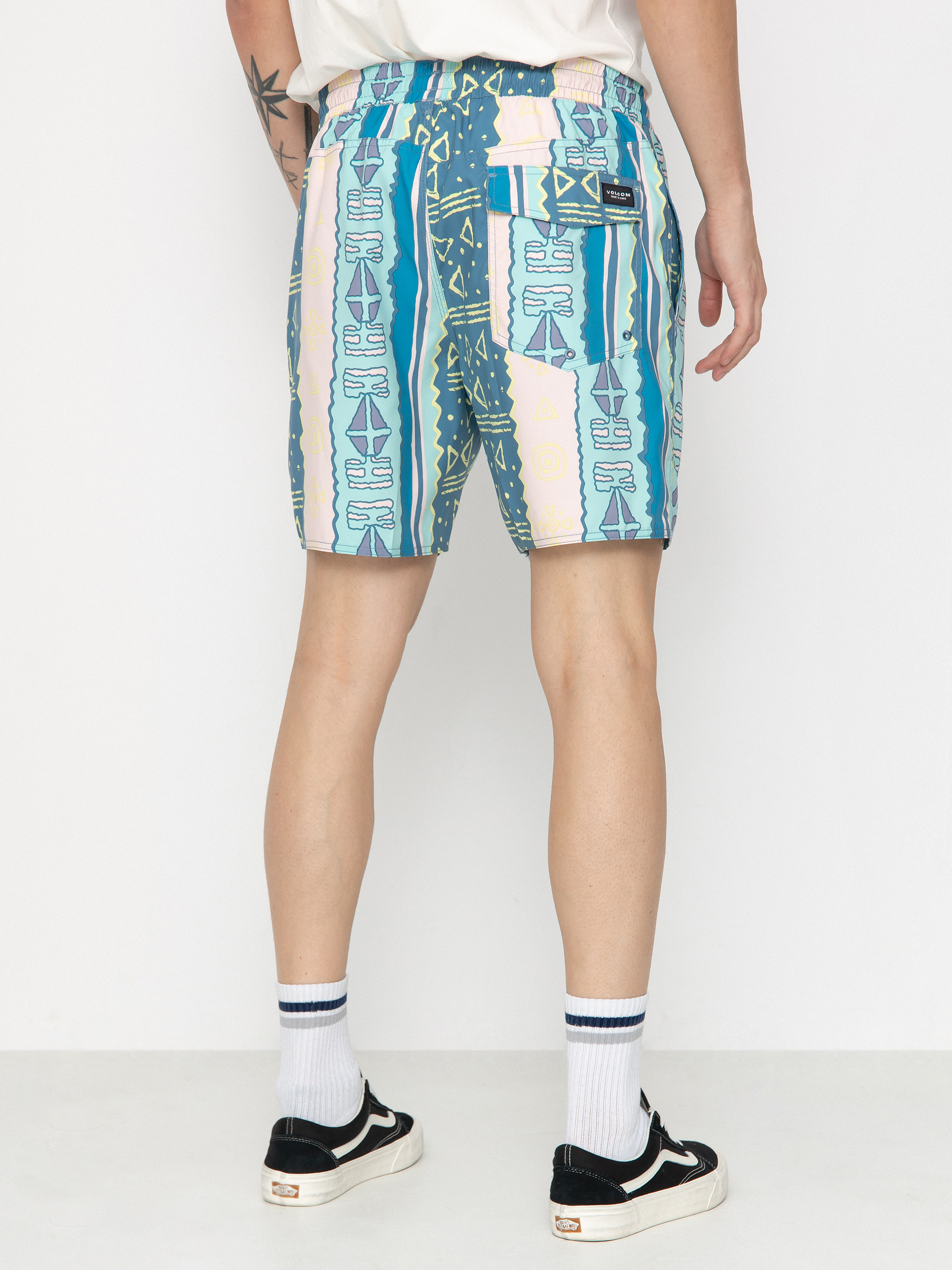 Kraťasy Volcom Lido Print 17 (crete blue)