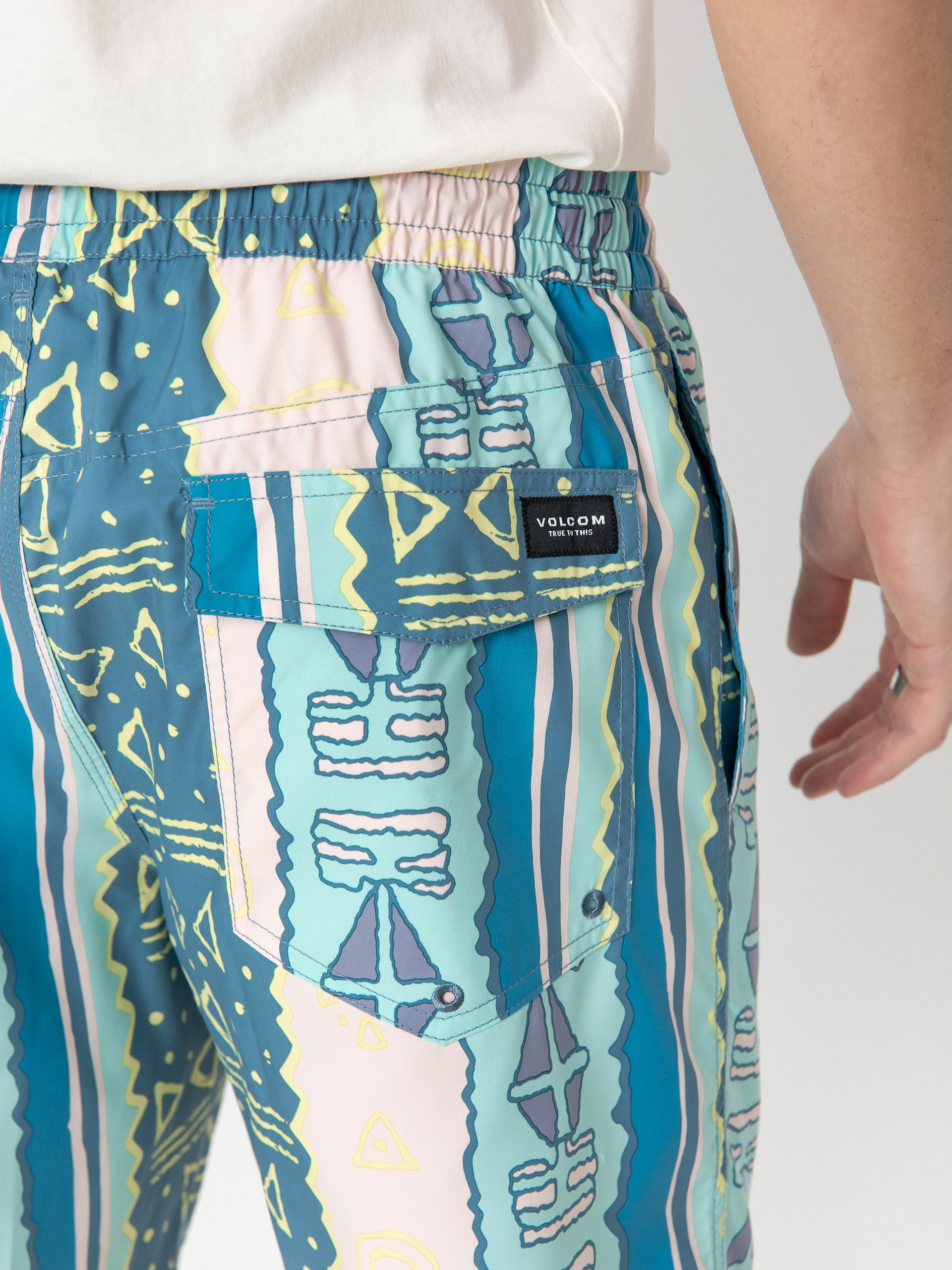 Kraťasy Volcom Lido Print 17 (crete blue)