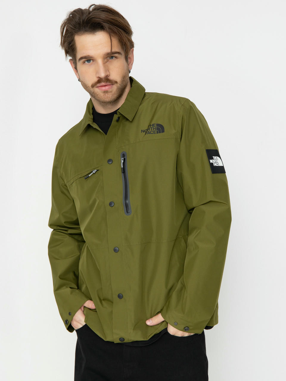 Bunda The North Face Amos Tech Overshirt (forest olive)