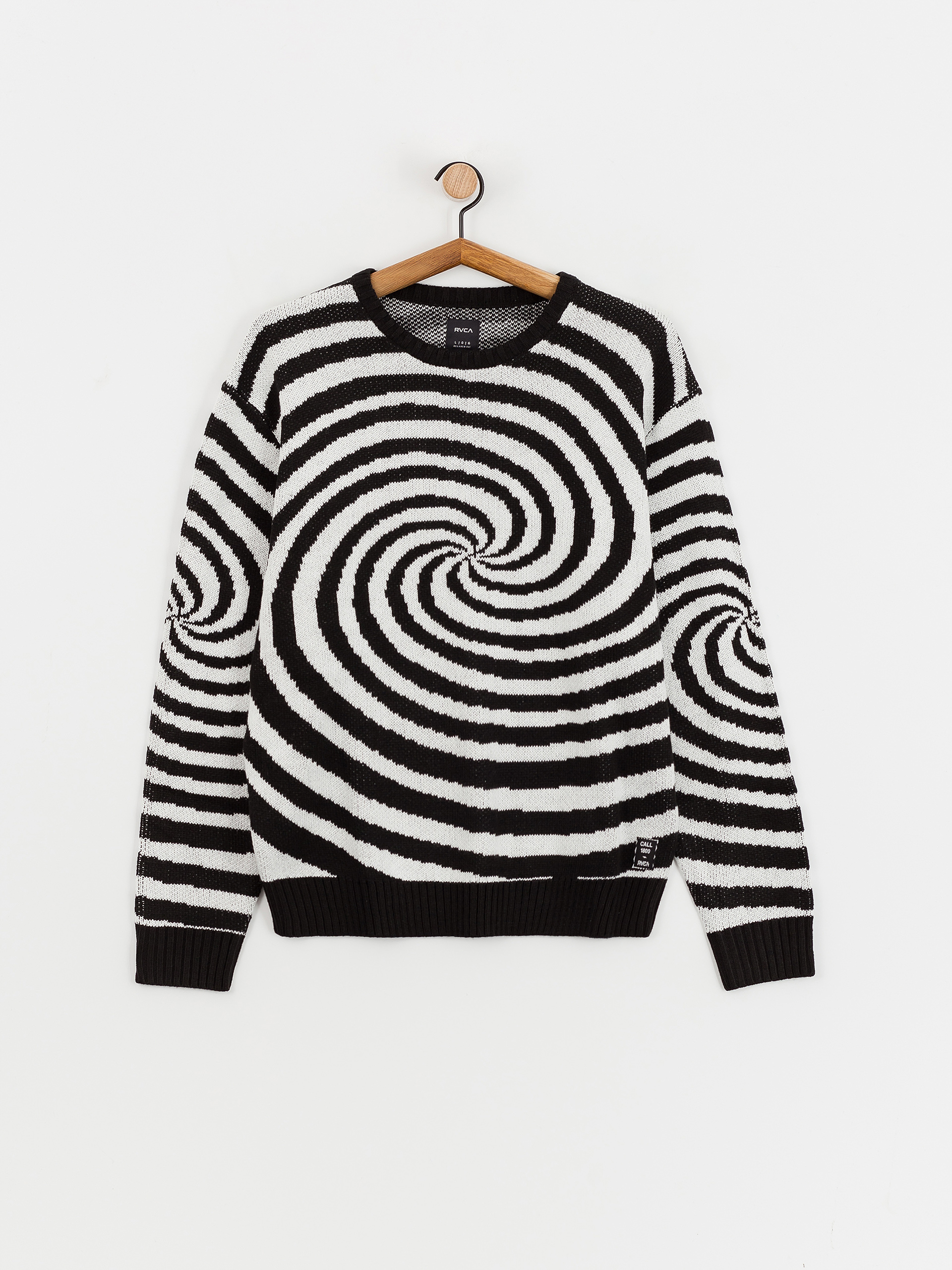 Mikina RVCA Spiral Crew Knit (cloud)