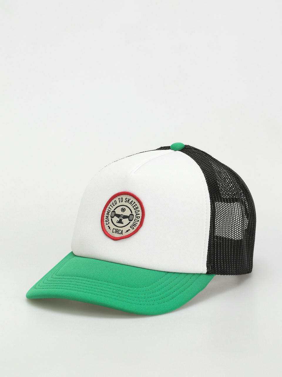 Kšiltovka  Circa C1Rcle Trucker Cap (white/green)