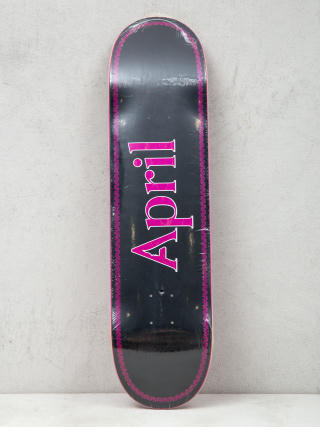 Deska April Skateboards Logo (pink/black)