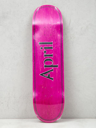 Deska April Skateboards Logo (black/pink)