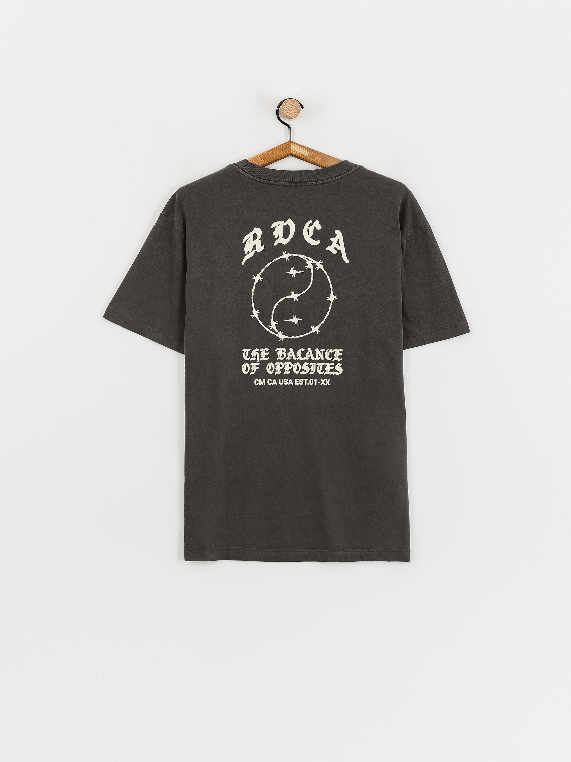 Tričko RVCA Lax (washed black)