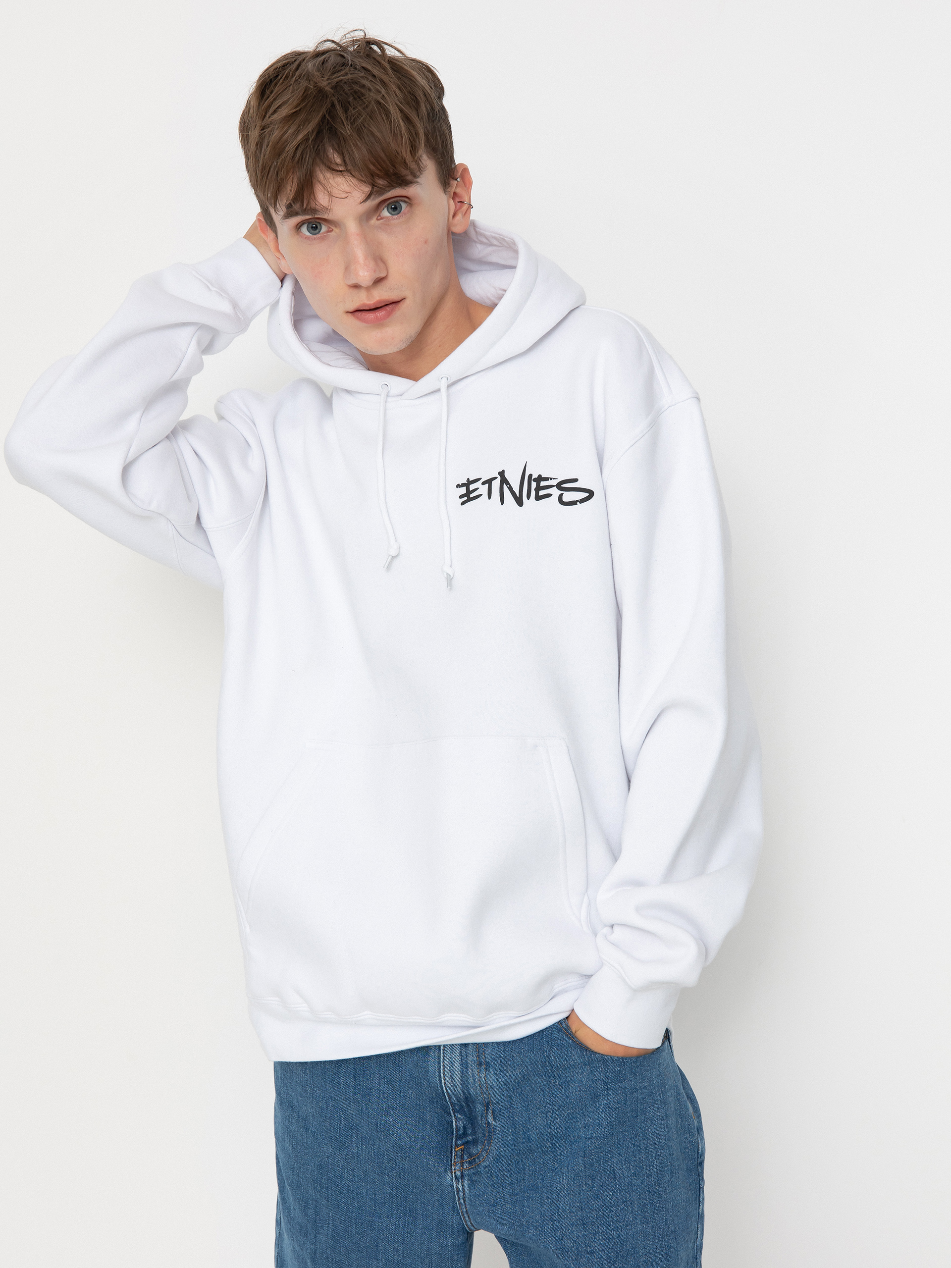 Mikina s kapucí Etnies Rp Woods HD (white)